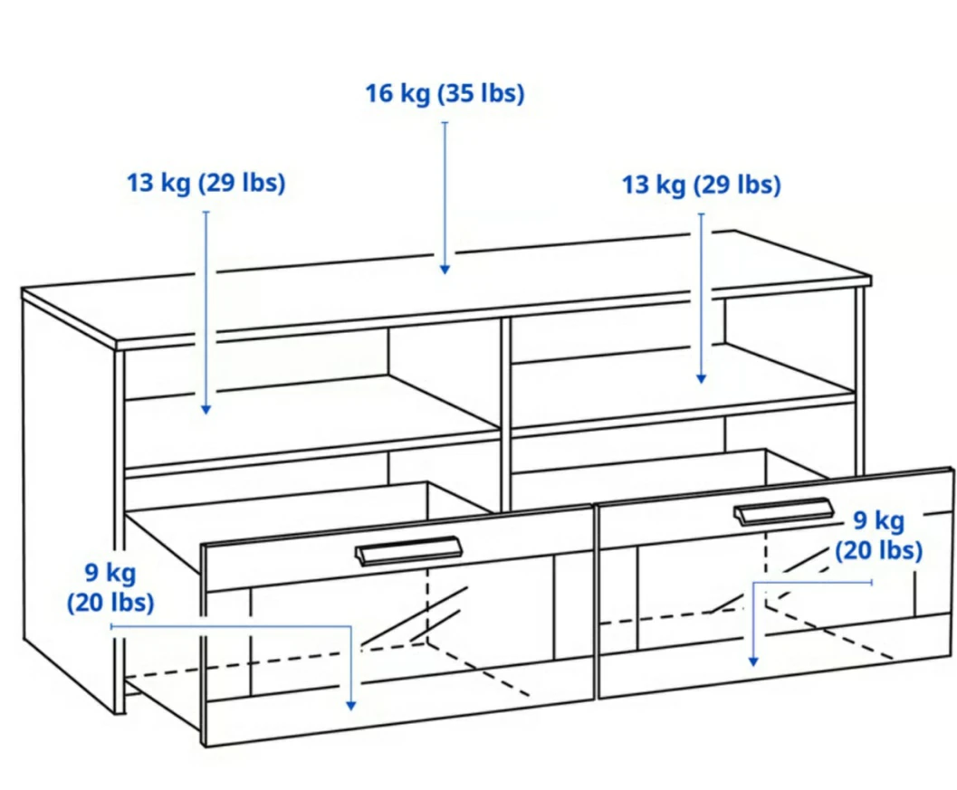 IKEA TV Stand - White - photo 4