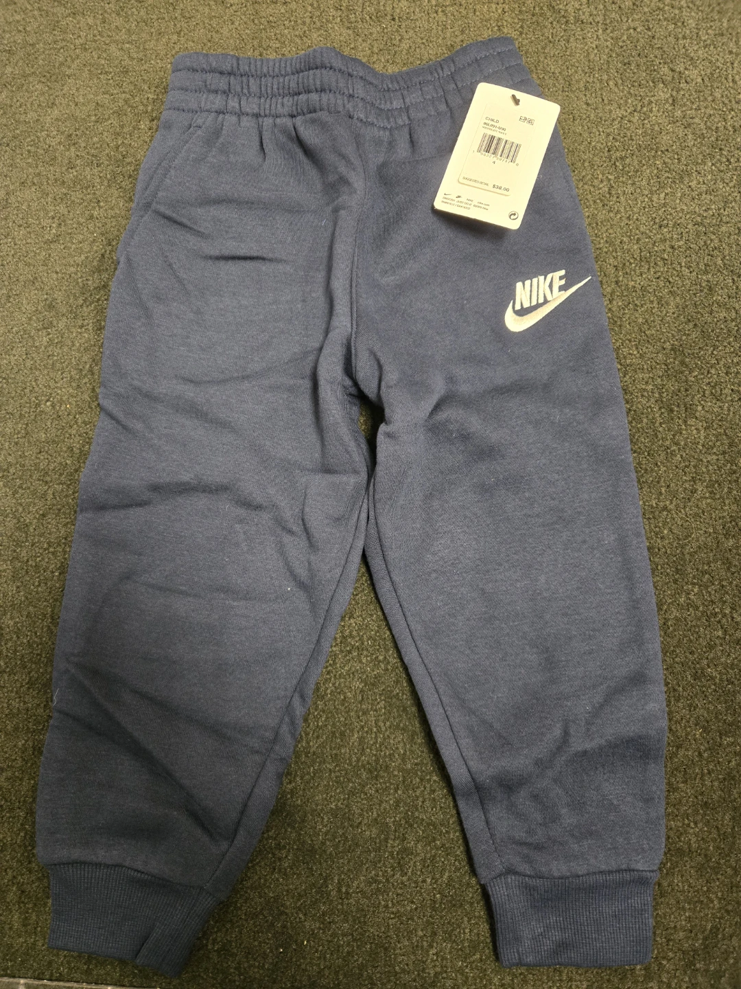 Nike Kids Blue Jogger Pants Size 4 XS (3-4 Years)