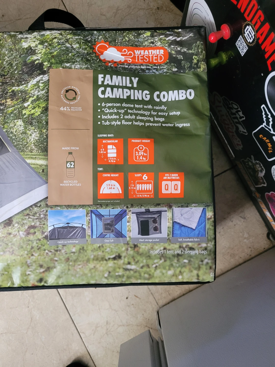 Ozark Trail Family Camping Combo Tent with 2 Sleeping Bags - photo 2