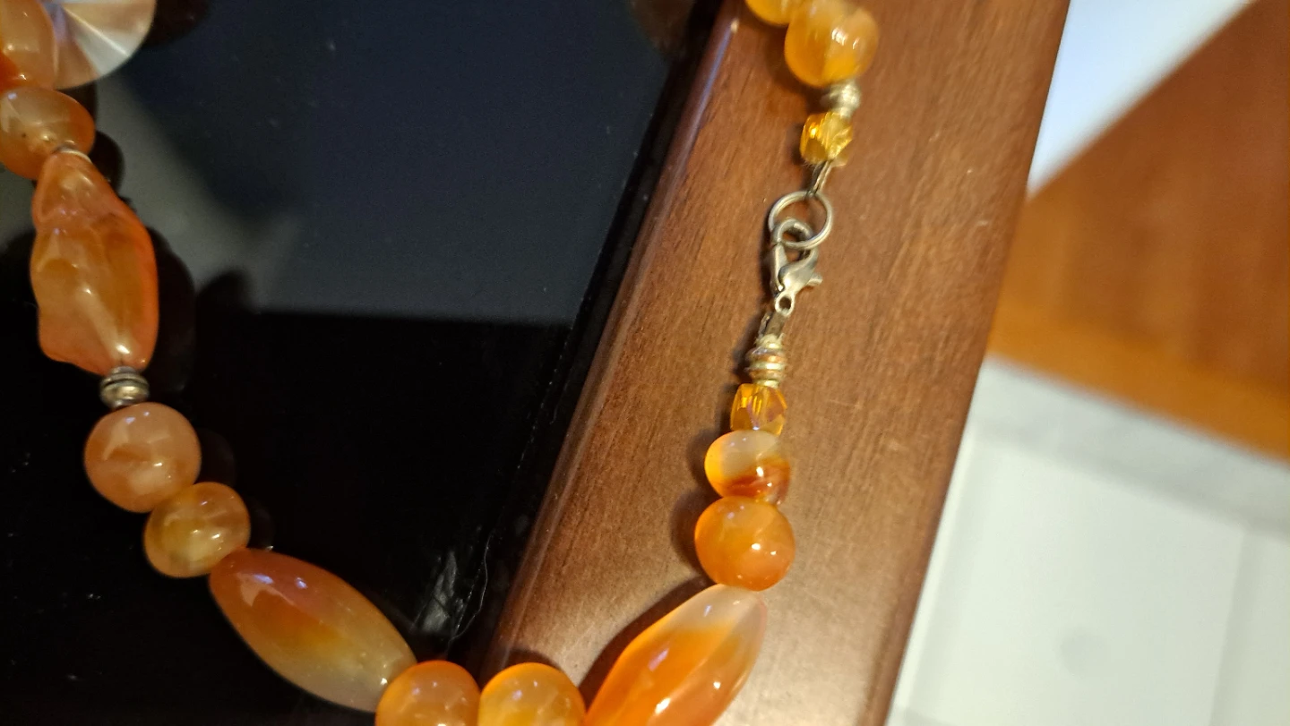 Orange Beaded Necklace - photo 4
