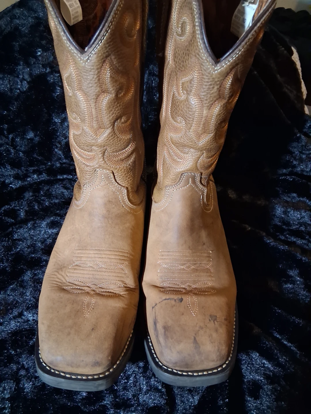 Men's Brown Leather Cowboy Boots - photo 2