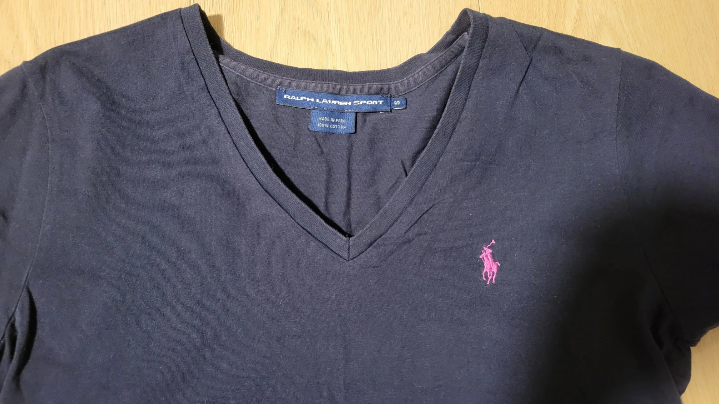 Ralph Lauren Sport Navy V-Neck T-Shirt - Size S - photo 3
