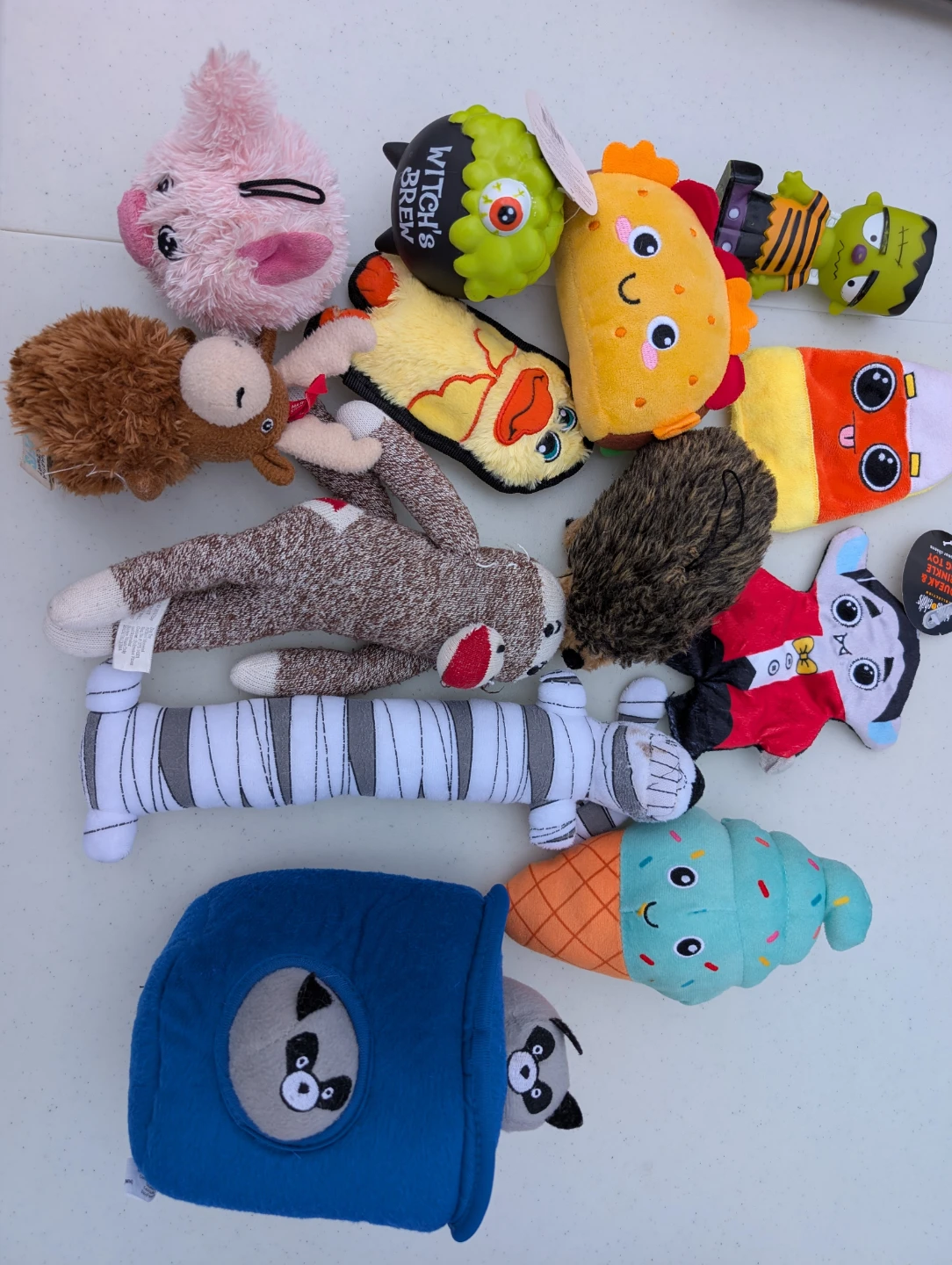 Assorted Plush Halloween Dog Toys Bundle