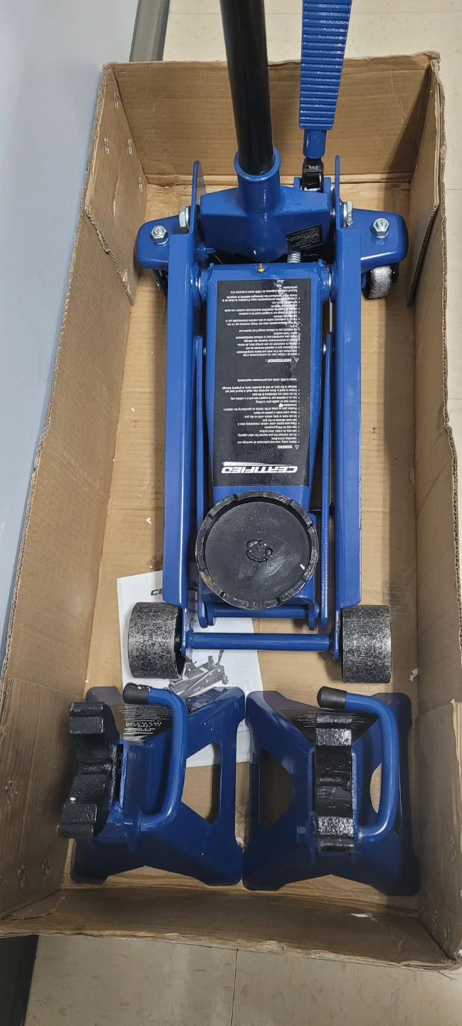 Certified Blue Hydraulic Floor Jack with Jack Stands - photo 2