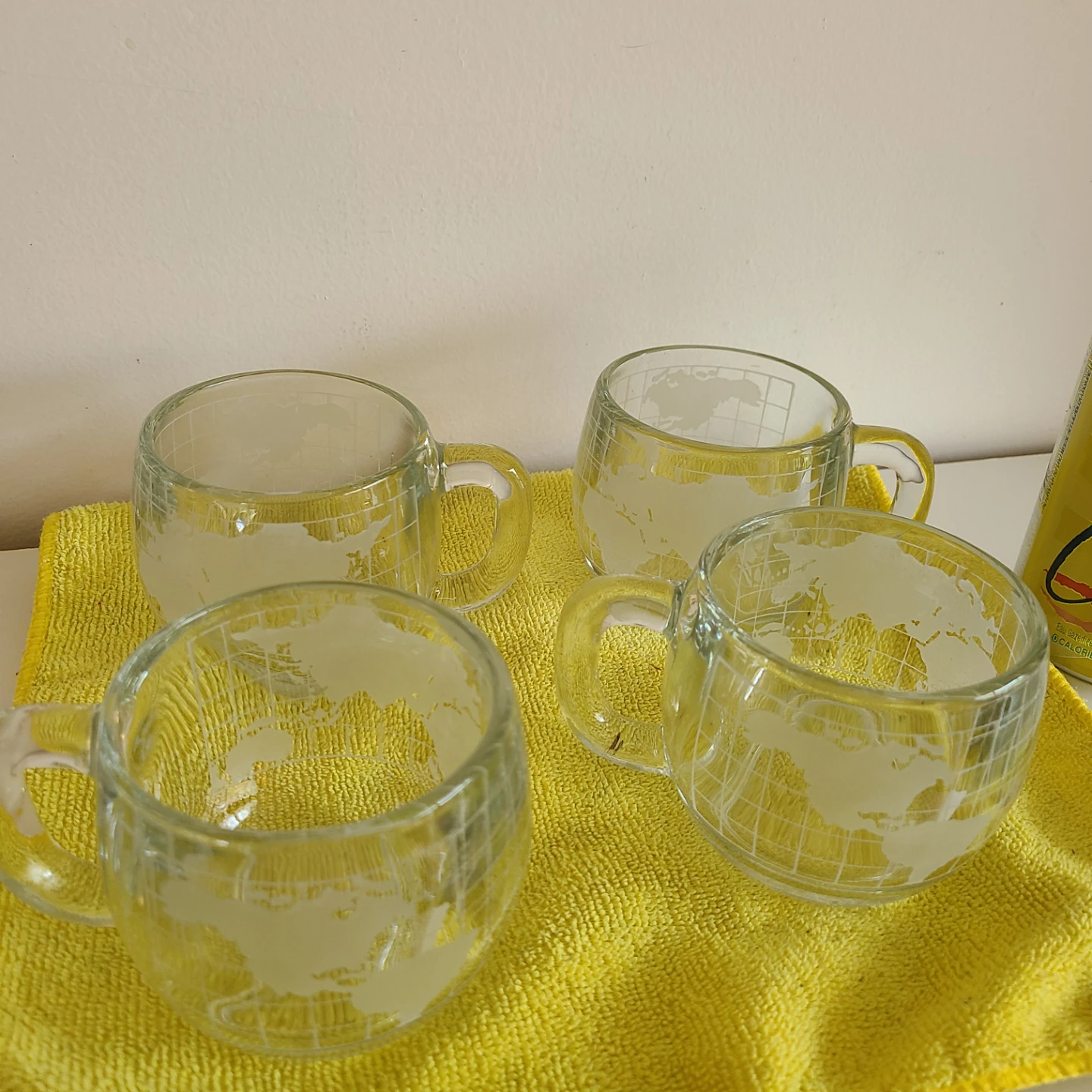 Set of 4 vintage Globe Glasses from Nestle - photo 3