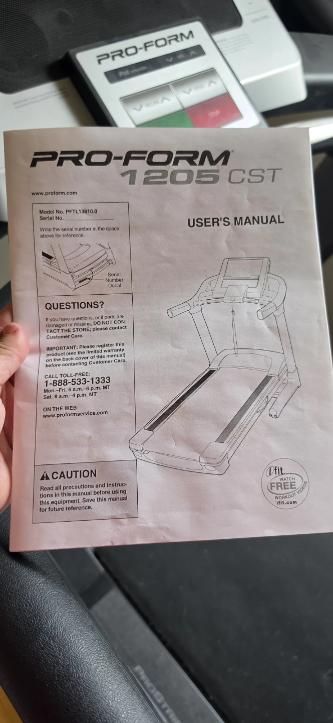 Pro-Form 1205 CST Treadmill - photo 3