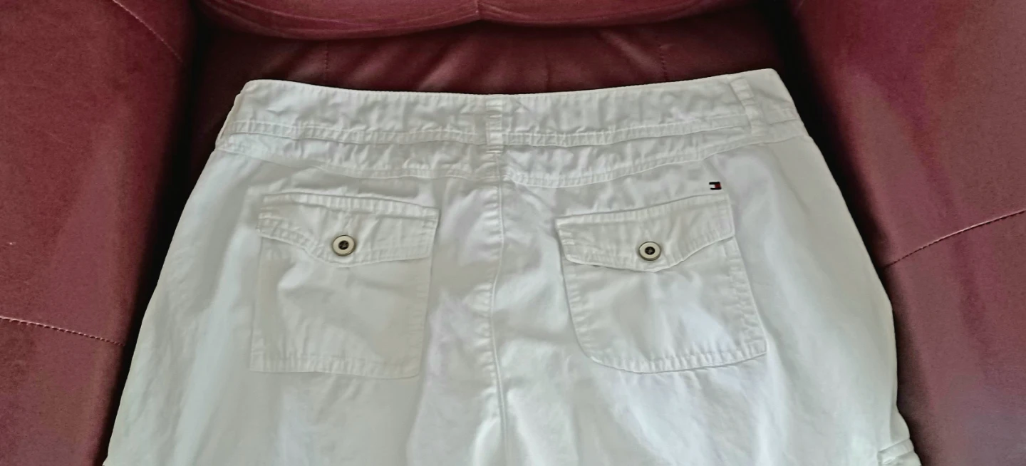 Tommy Hilfiger White Crop Capris Size 10 - photo 2