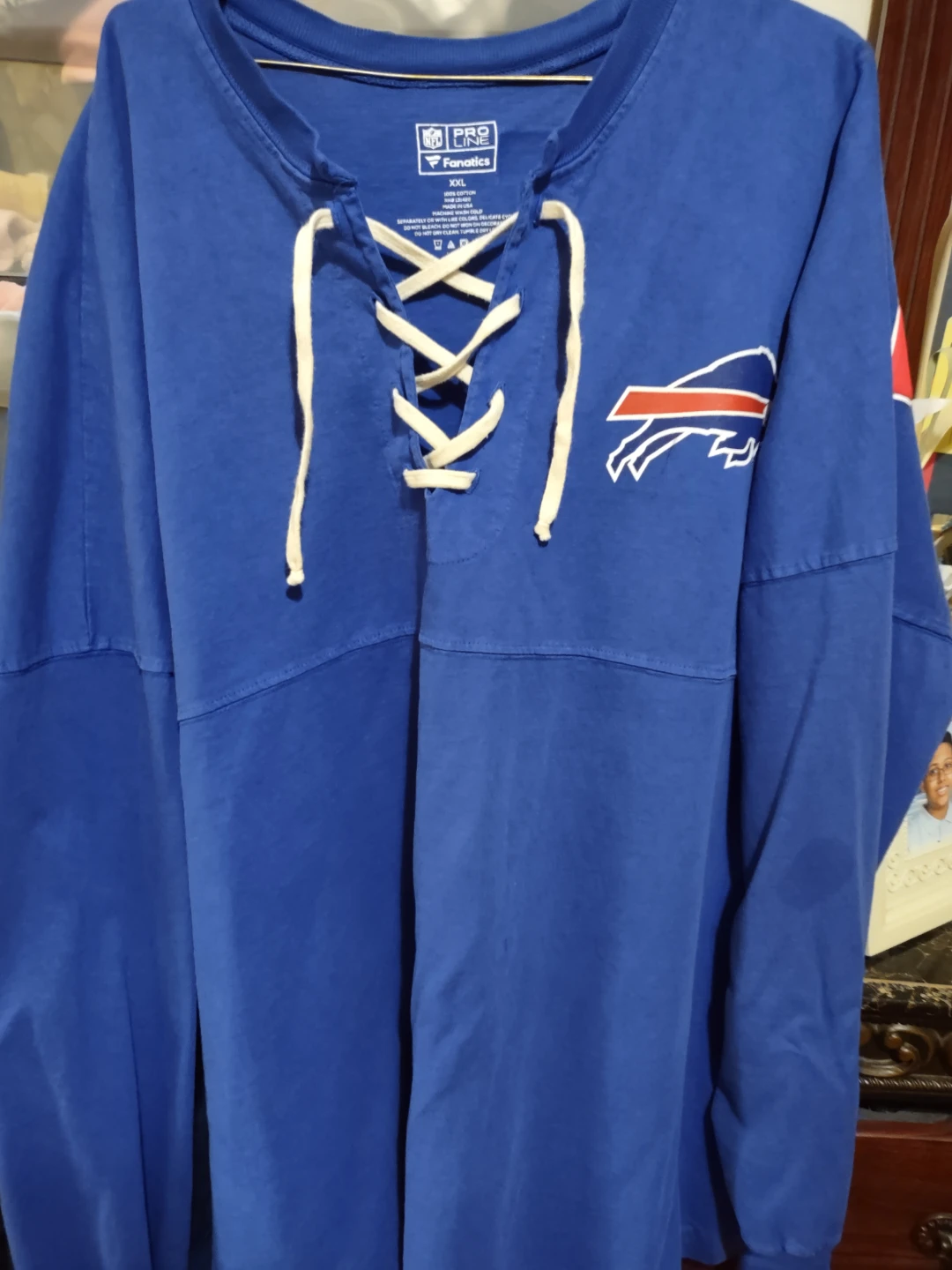 Fanatics Buffalo Bills Lace-Up Long Sleeve Shirt - photo 2