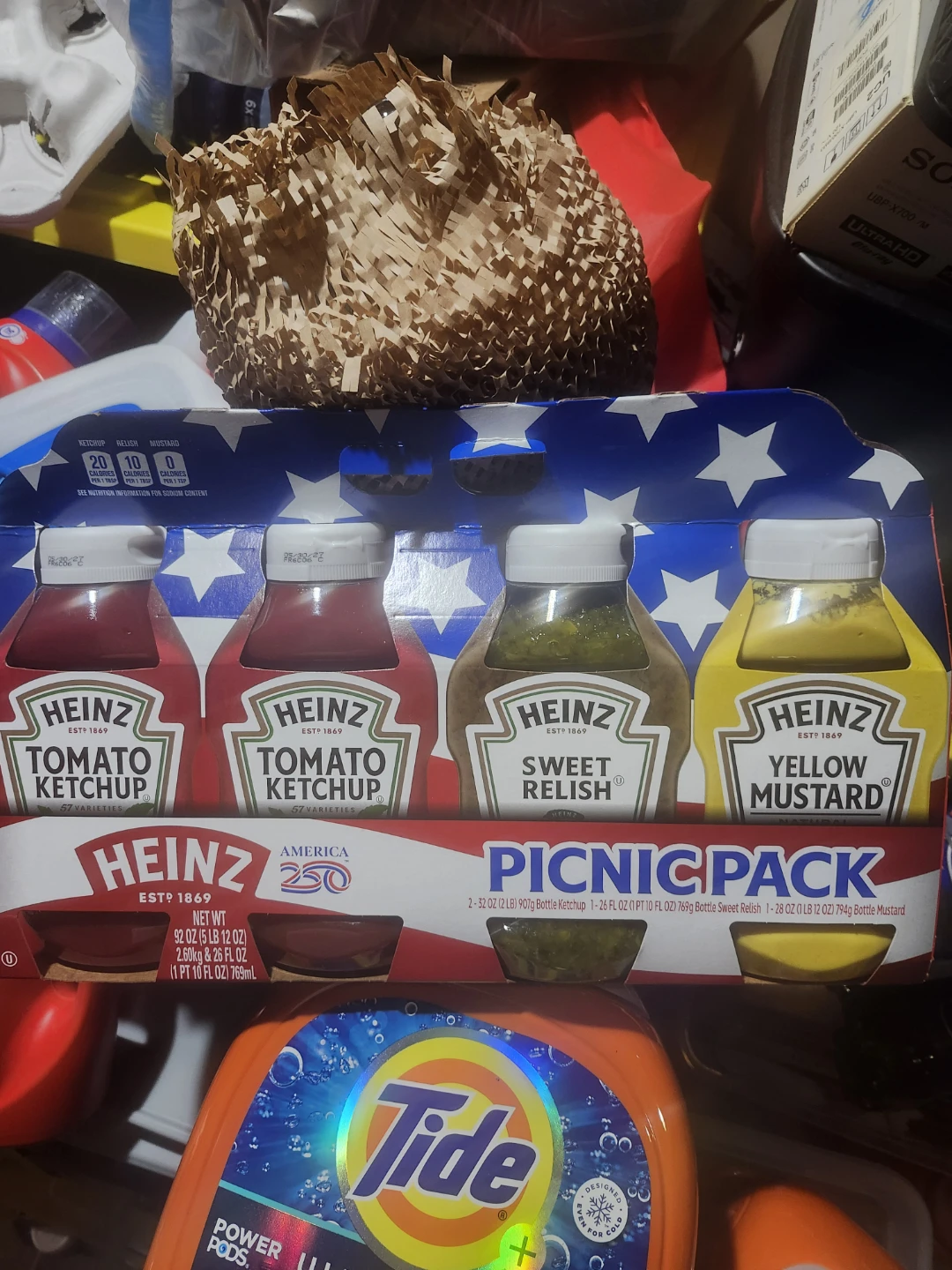 Heinz Picnic Pack Ketchup, Relish, and Mustard Set