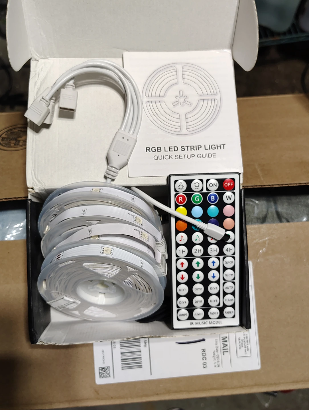 RGB LED Strip Light with Remote 150 feet. - photo 2