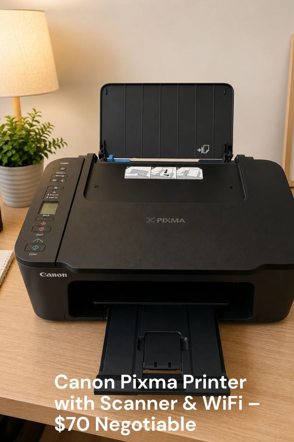 Canon Pixma TS3400 Printer with Scanner & WiFi