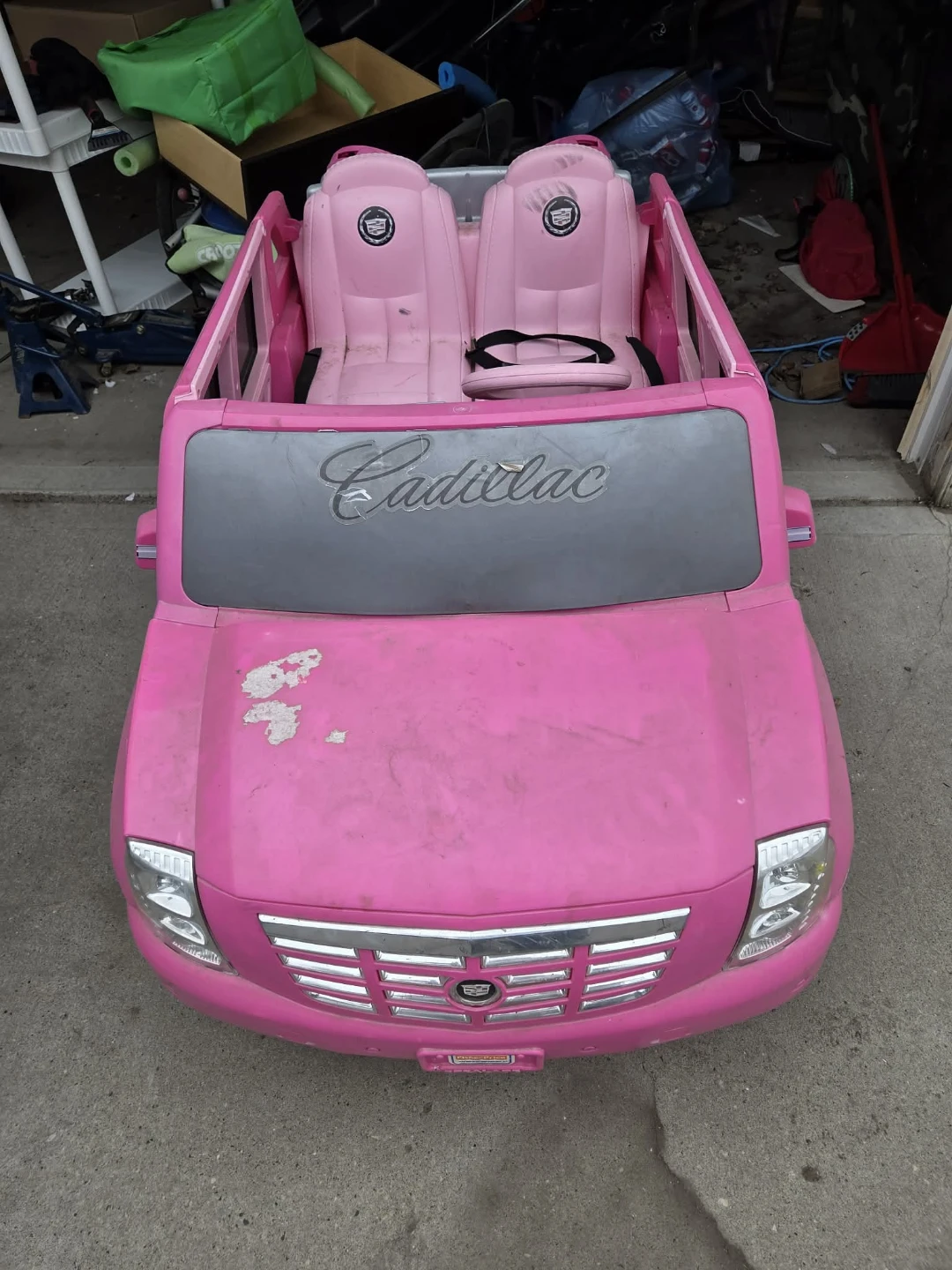 Pink Cadillac Escalade Kids Ride-On Car and Kawasaki Quad. - photo 2