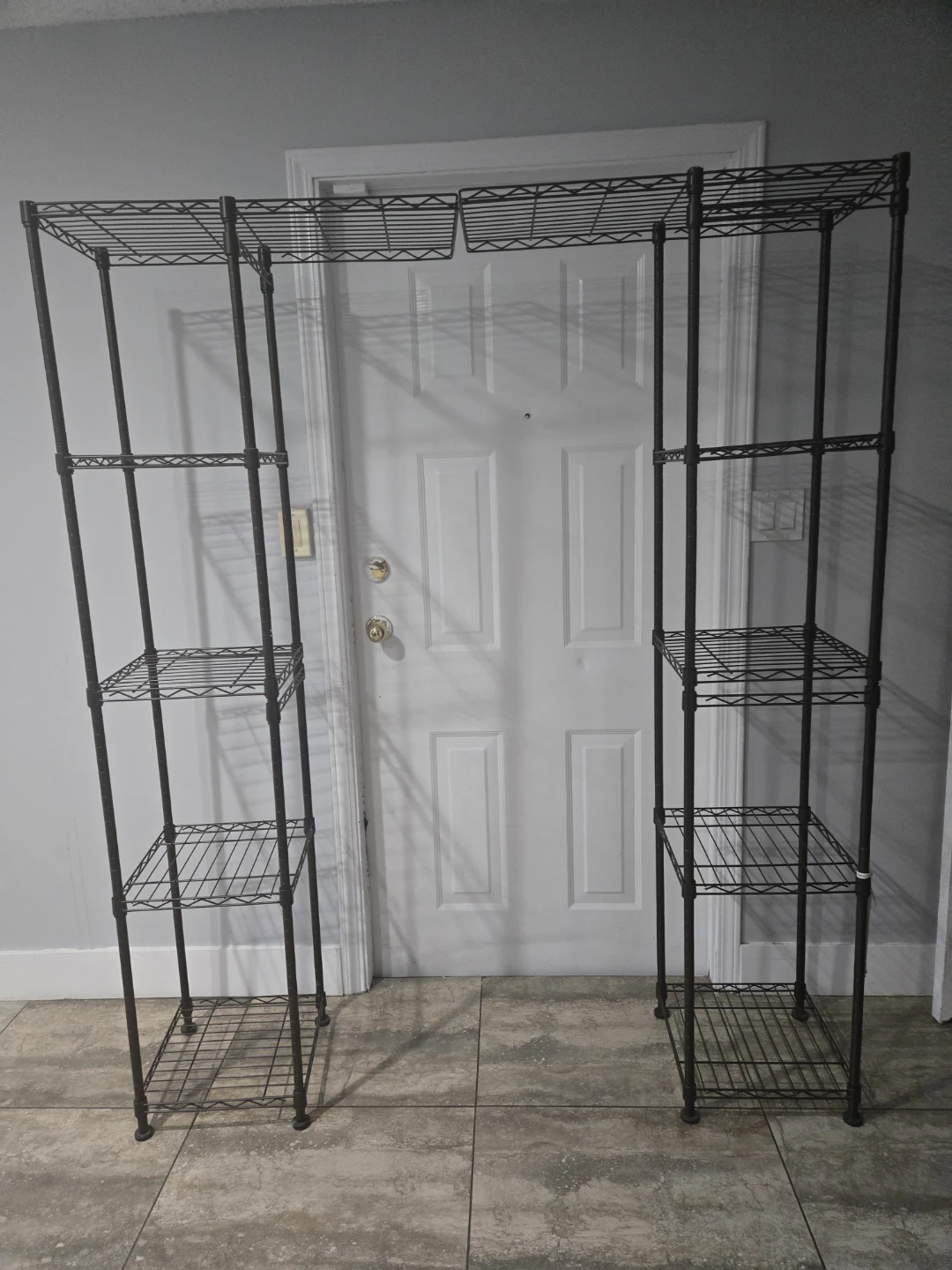 Black Wire Shelving Unit