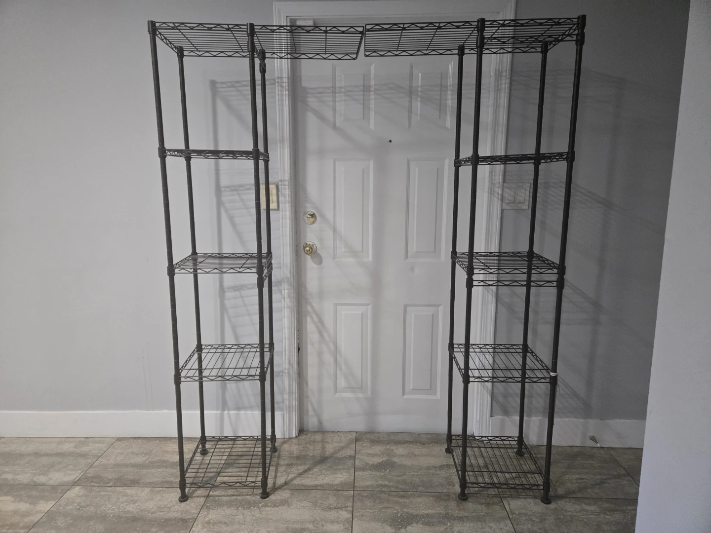Black Wire Shelving Unit - photo 2