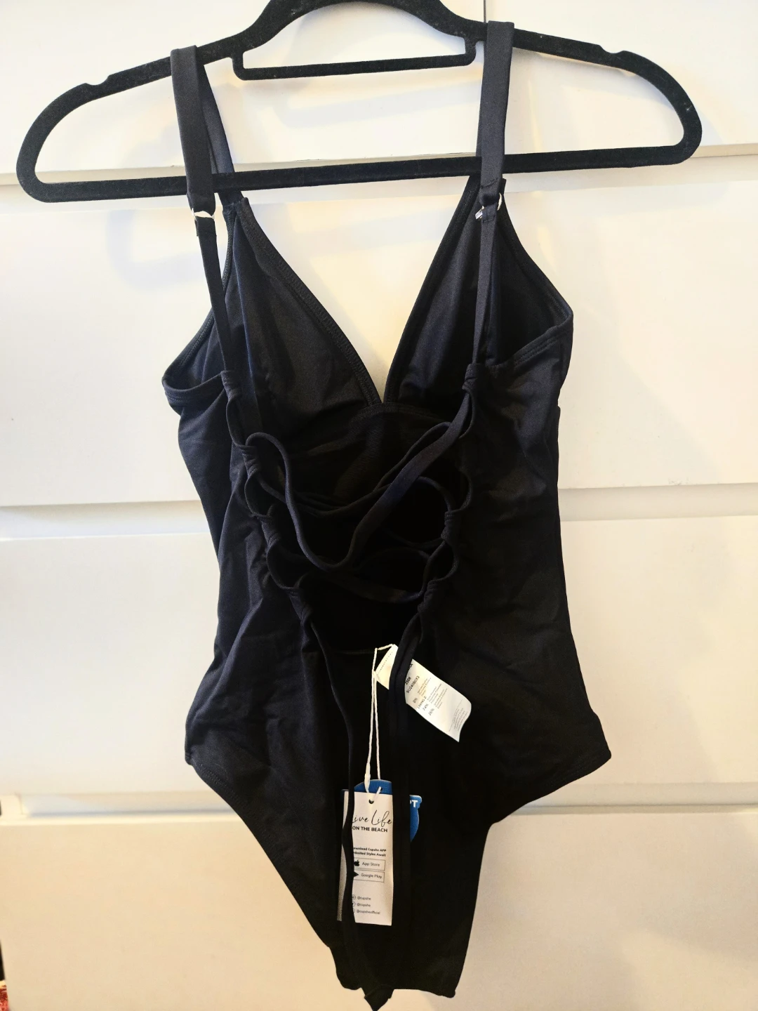 CUPSHЕ Black Slim & Sculpt One-Piece Swimsuit - Size XS - photo 2