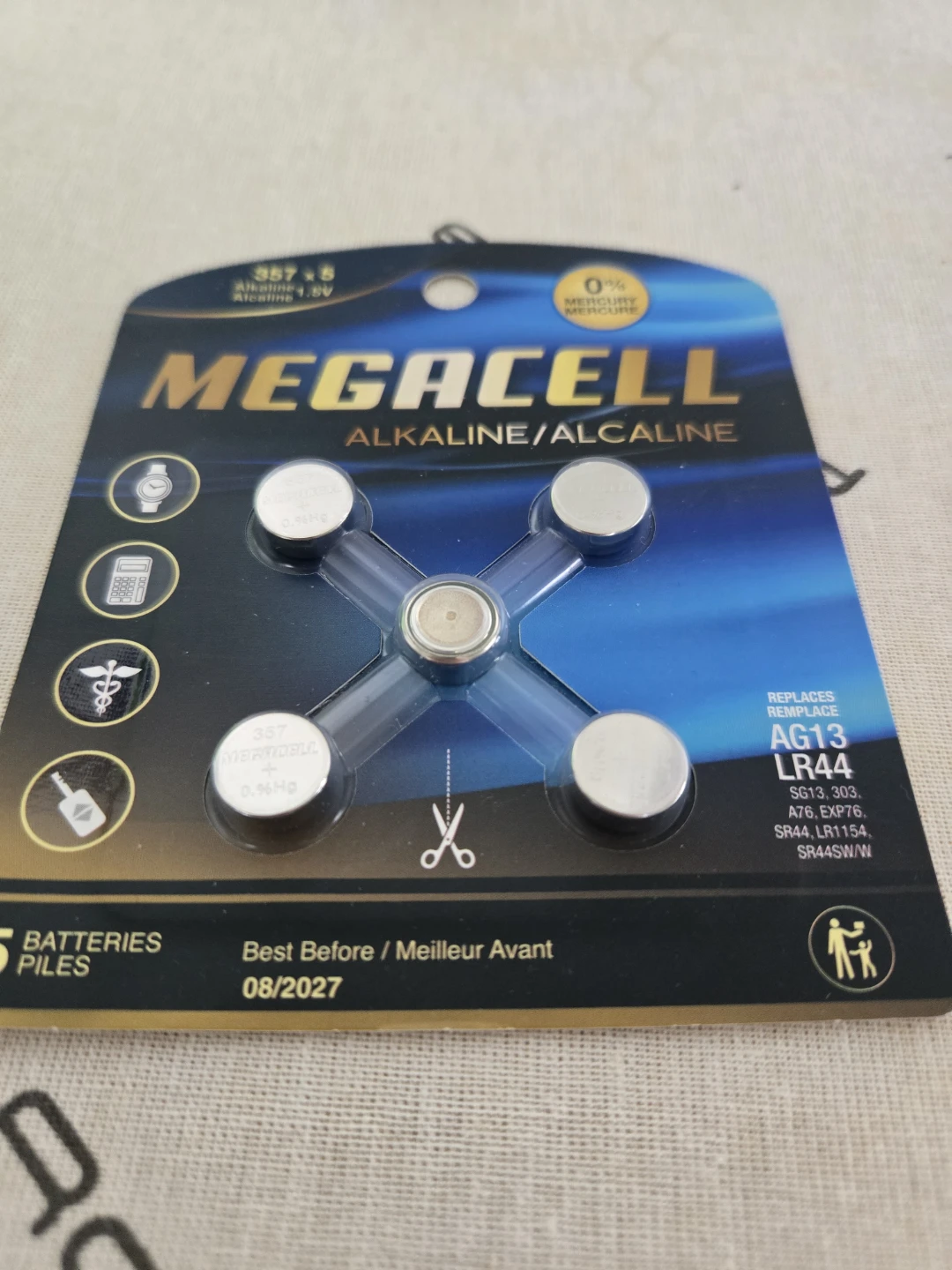 AG13/LR44 Alkaline Button Batteries