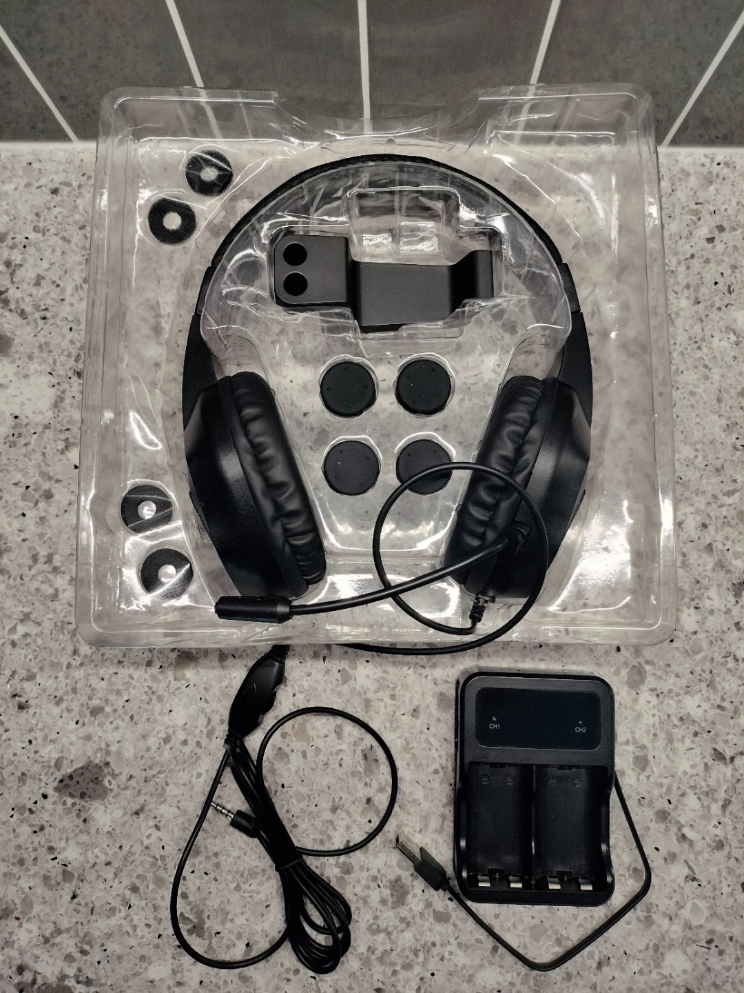Biogenik Gaming Headset with AA Battery Charger