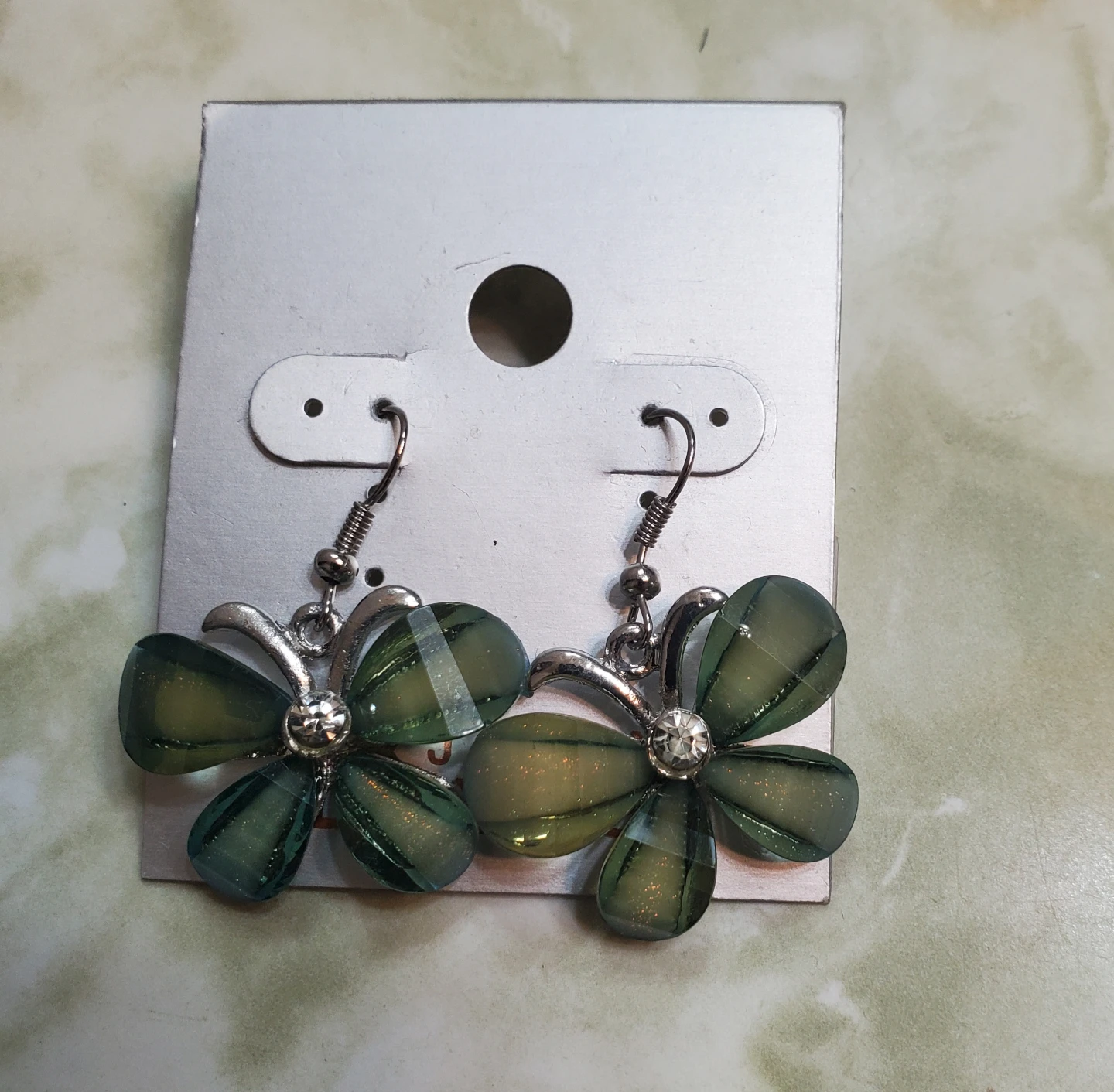Green earings