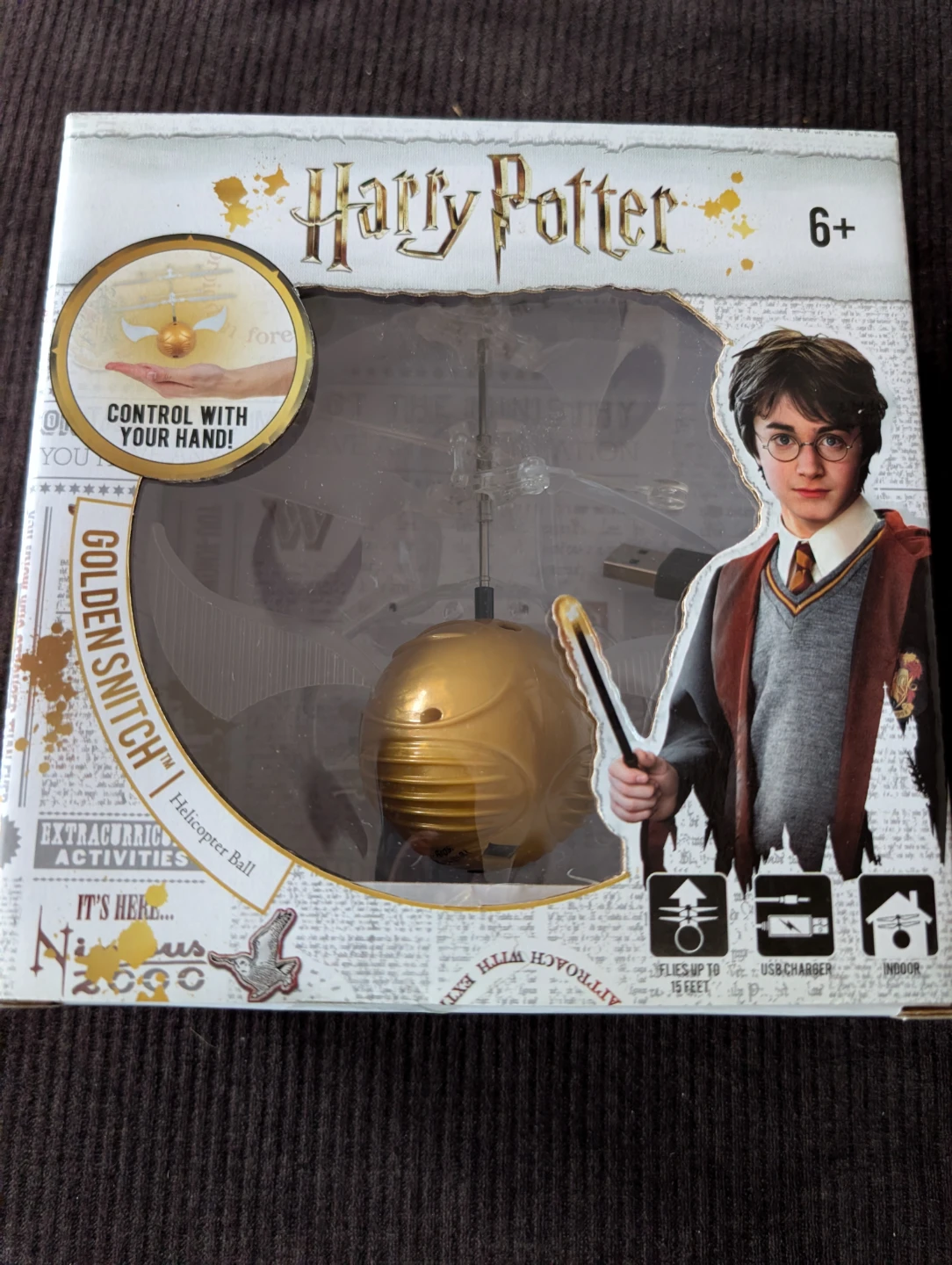 Harry Potter Golden Snitch Helicopter Ball