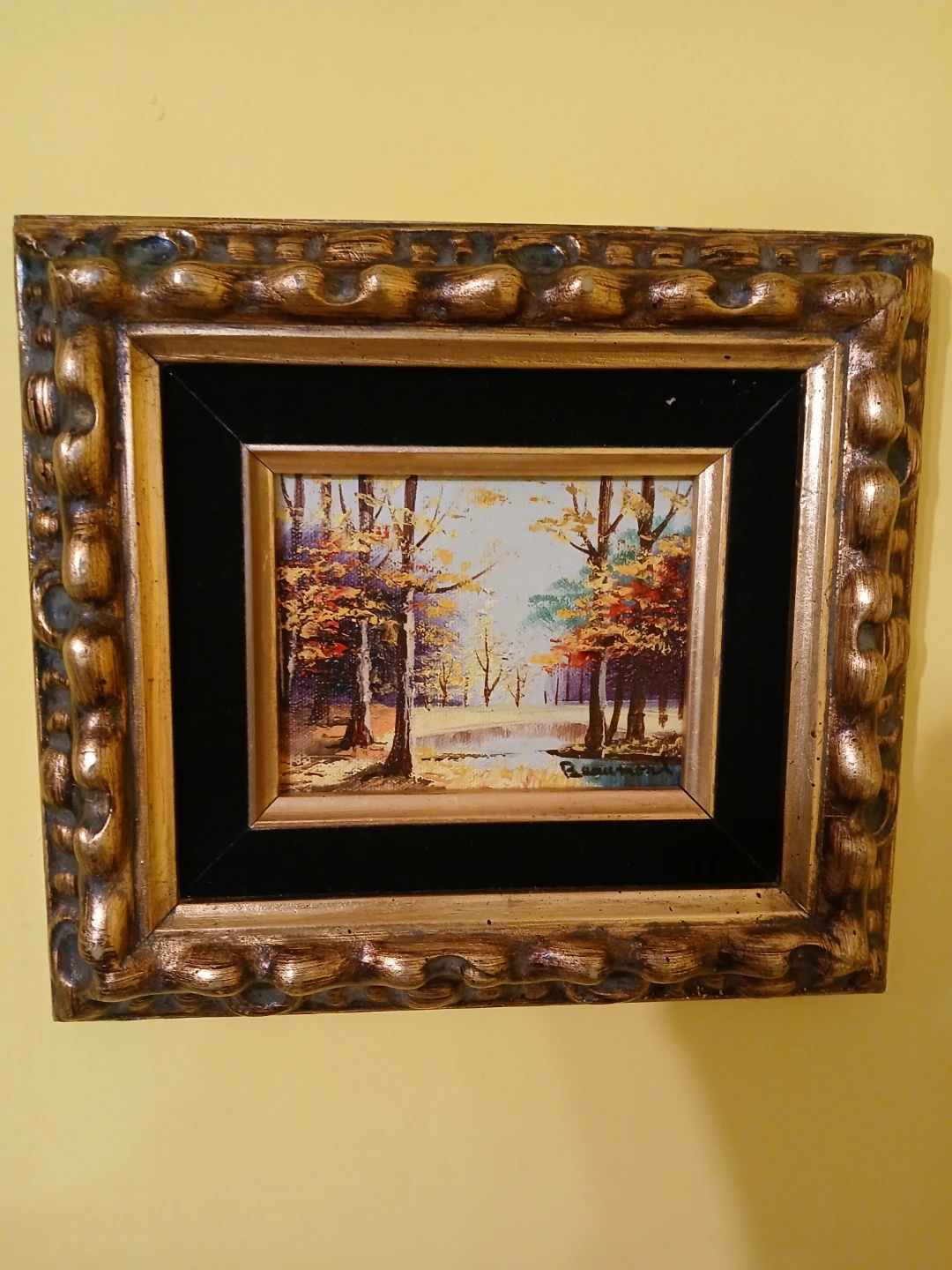 Framed Landscape Oil Painting 6"×8" - photo 3