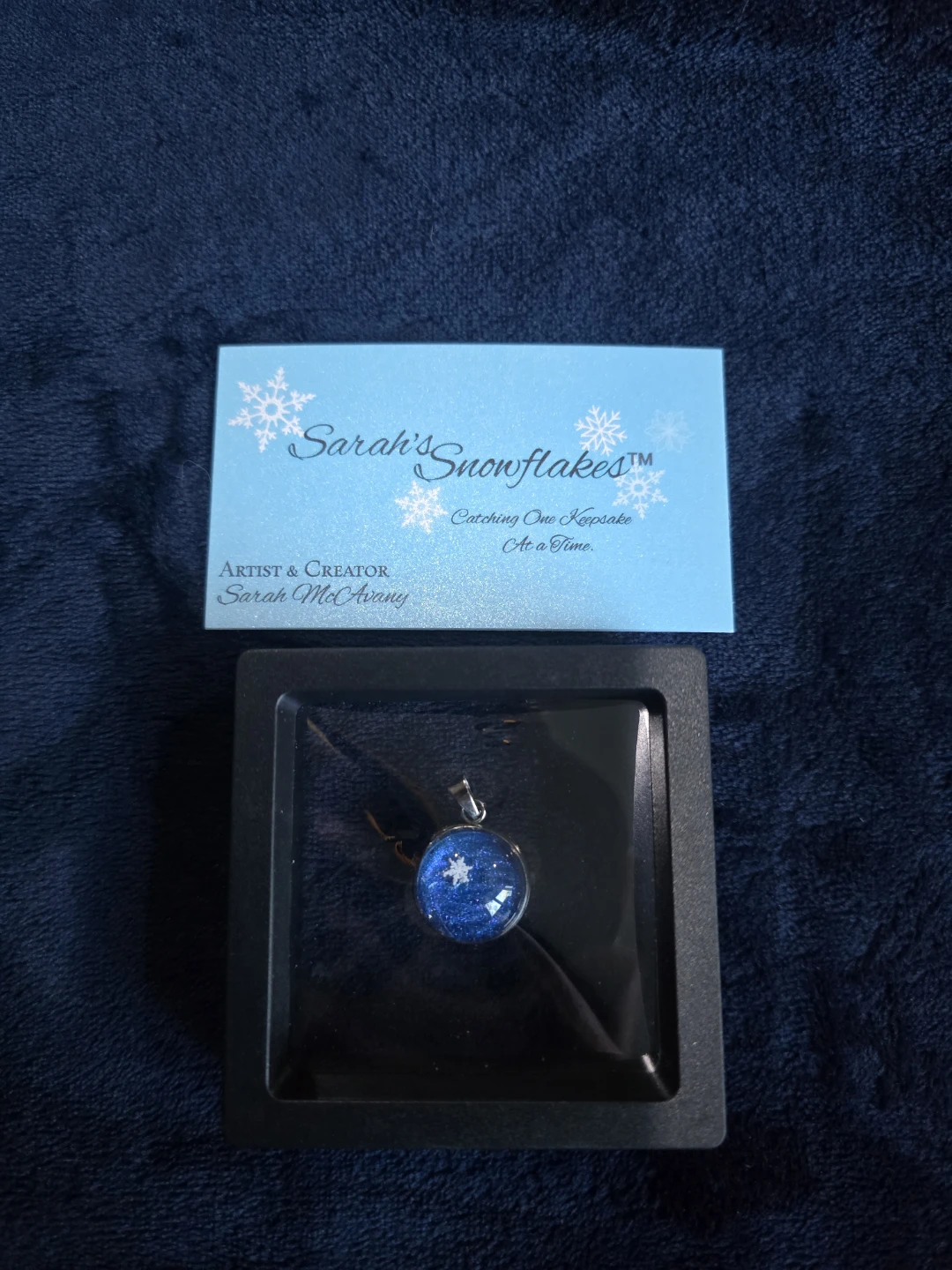 Real Preserved Snow Pendant