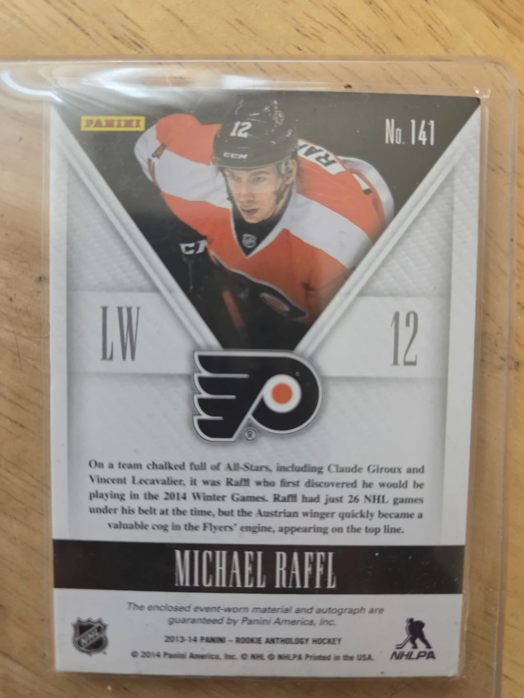 Michael Raffl 2013-14 Panini Rookie card - photo 2