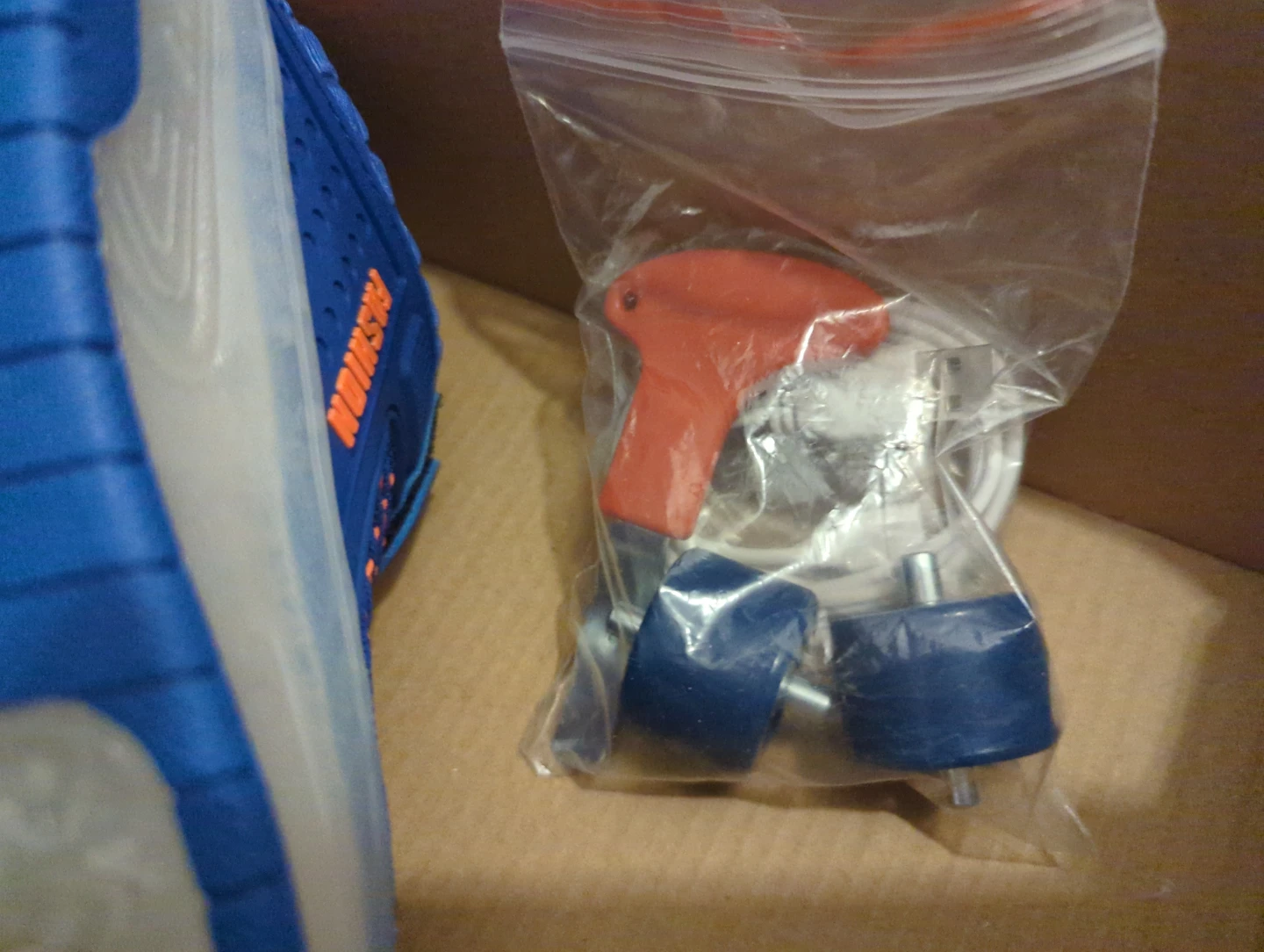 Blue and Orange Roller Shoes with Wheels size 2 youth - photo 4