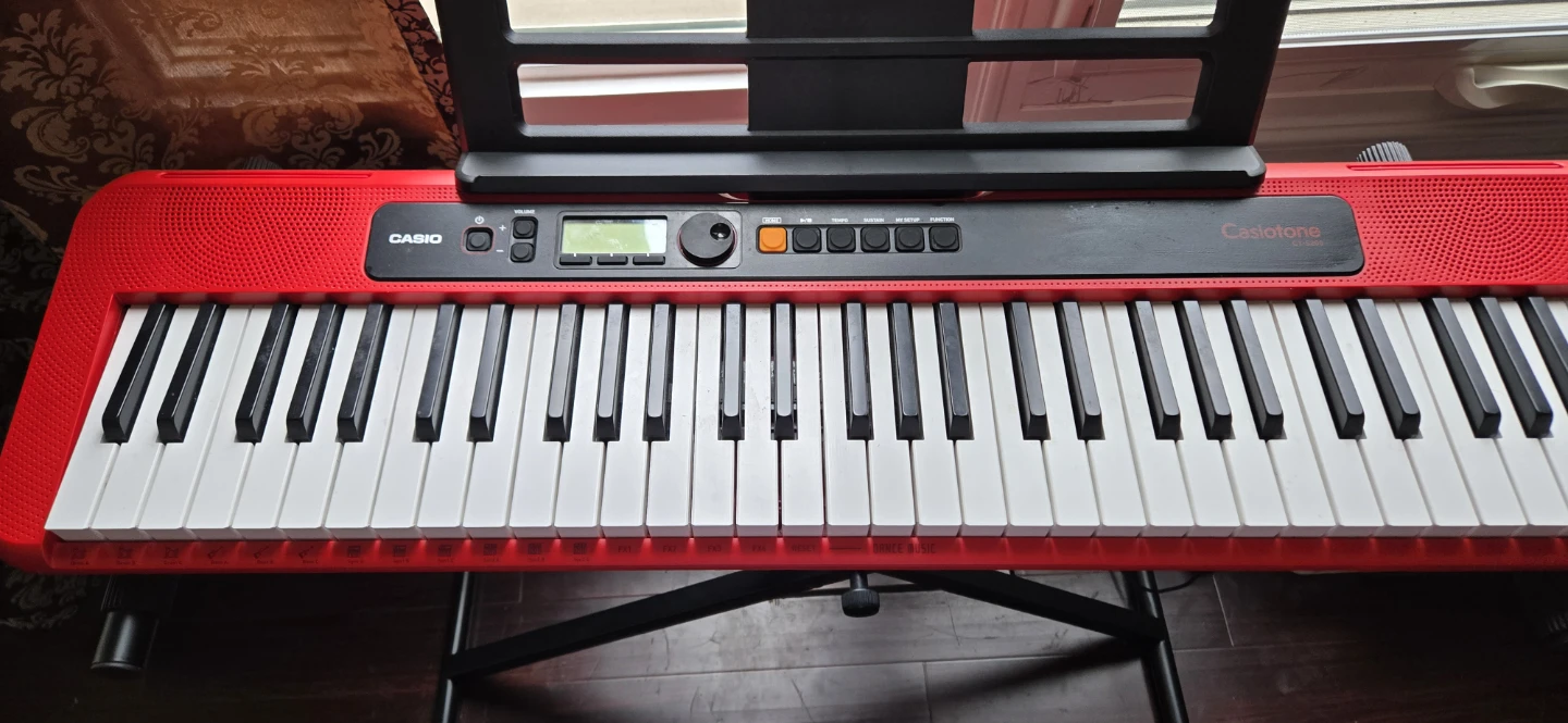 Casio Casiotone CT-S200RD Red Keyboard with Stand and Bench - photo 3