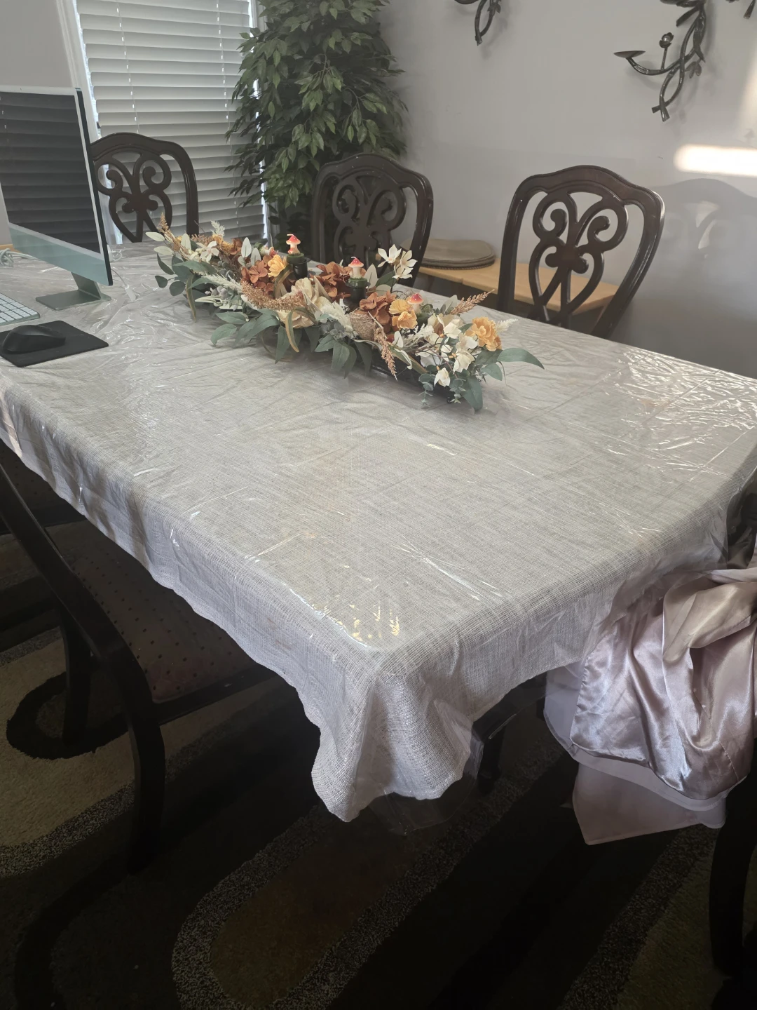 Wooden Dining Chairs with Padded Seats
