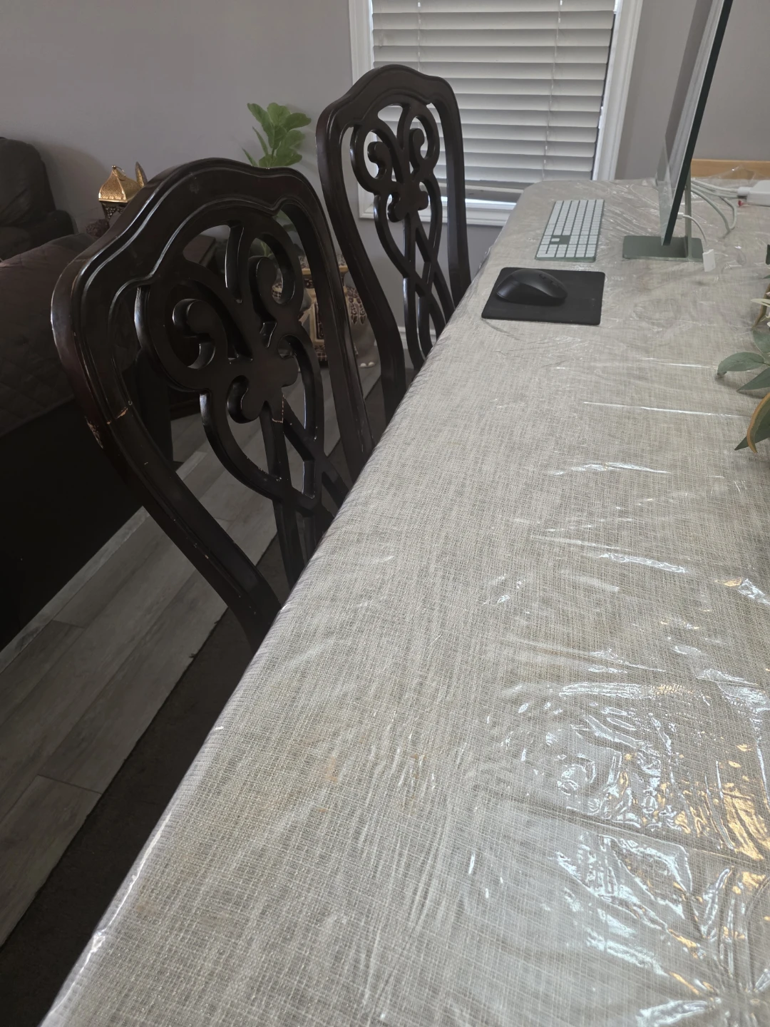 Wooden Dining Chairs with Padded Seats - photo 2