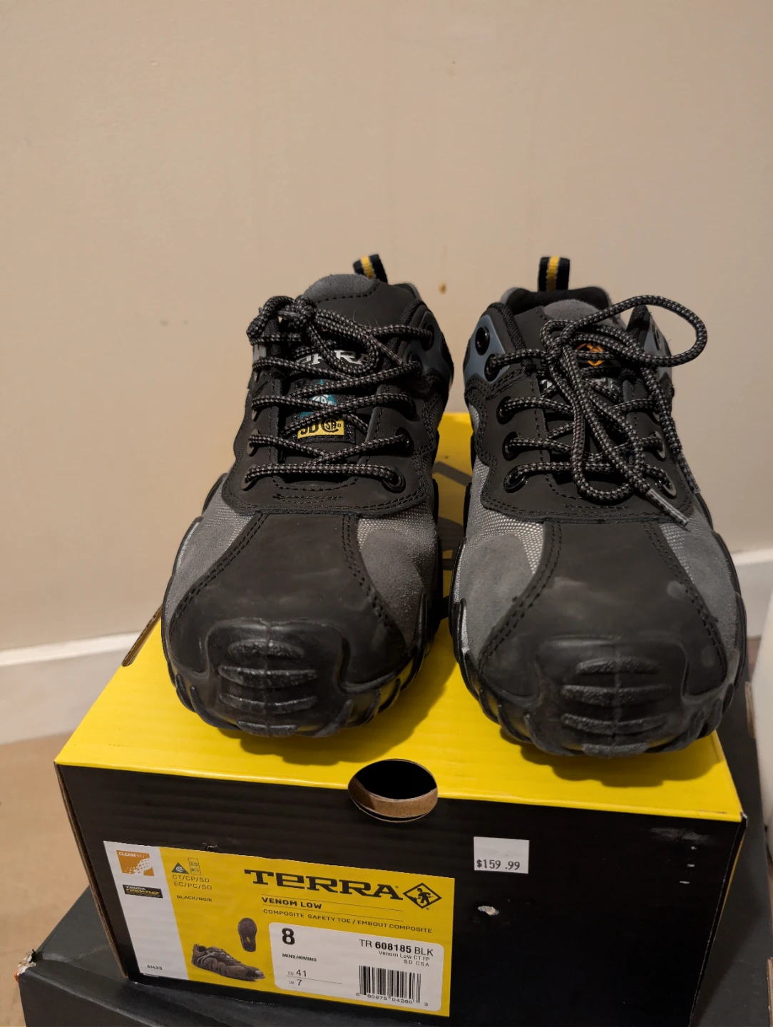 Terra Venom Low Composite Safety Steel Toe Work Shoes - Size 8 - photo 4