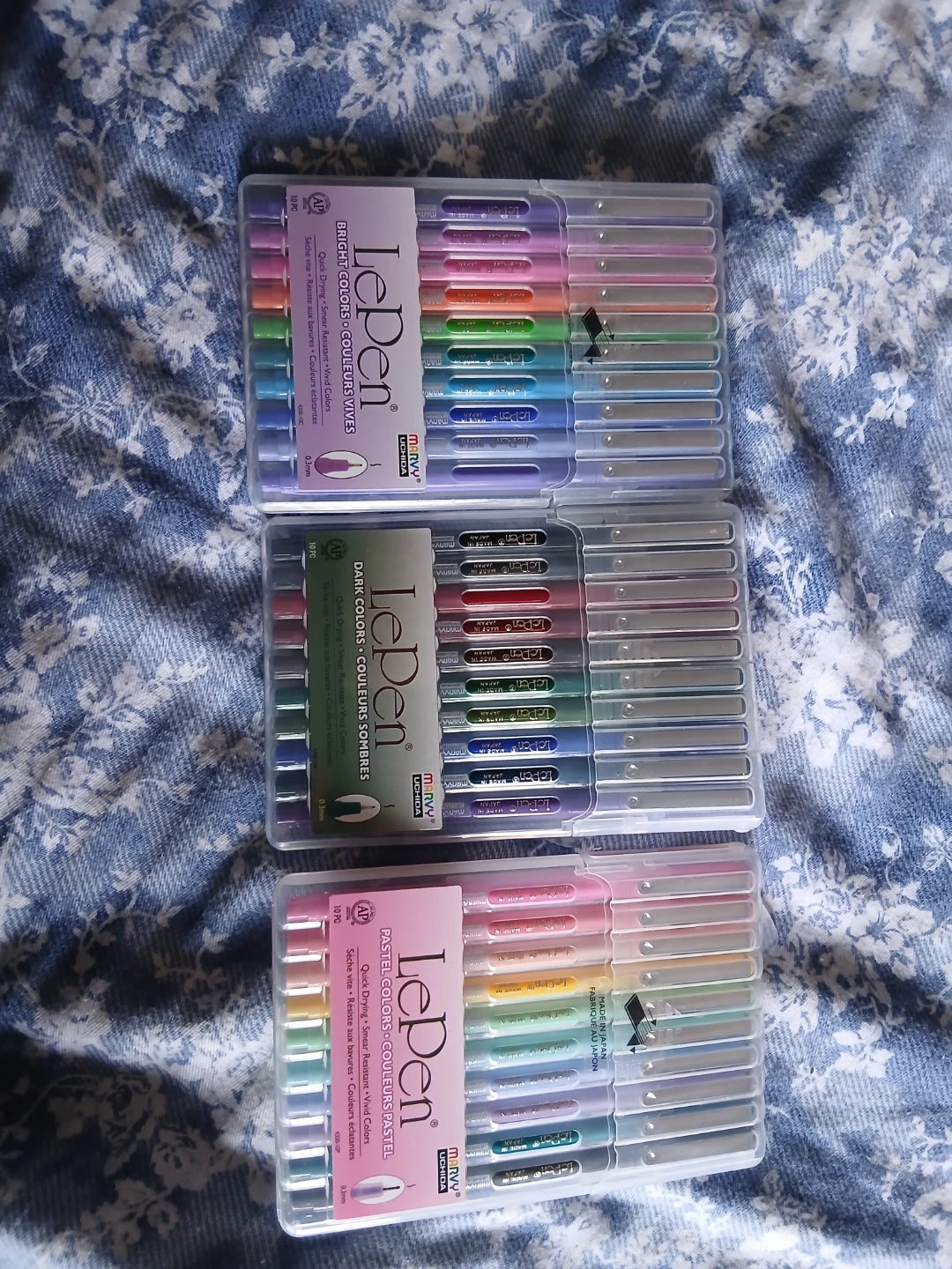 LePen Marker Pens - 3 Sets (Bright, Dark, Pastel)