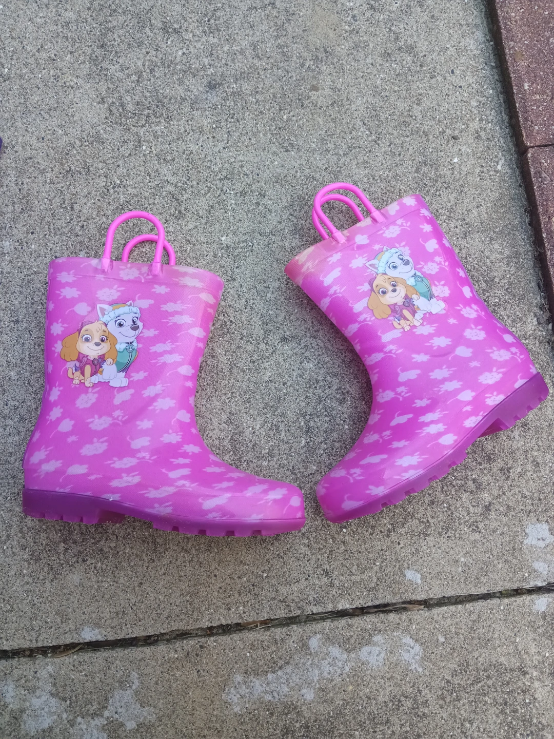 Paw Patrol Pink Rain Boots Size 11/12 - photo 2