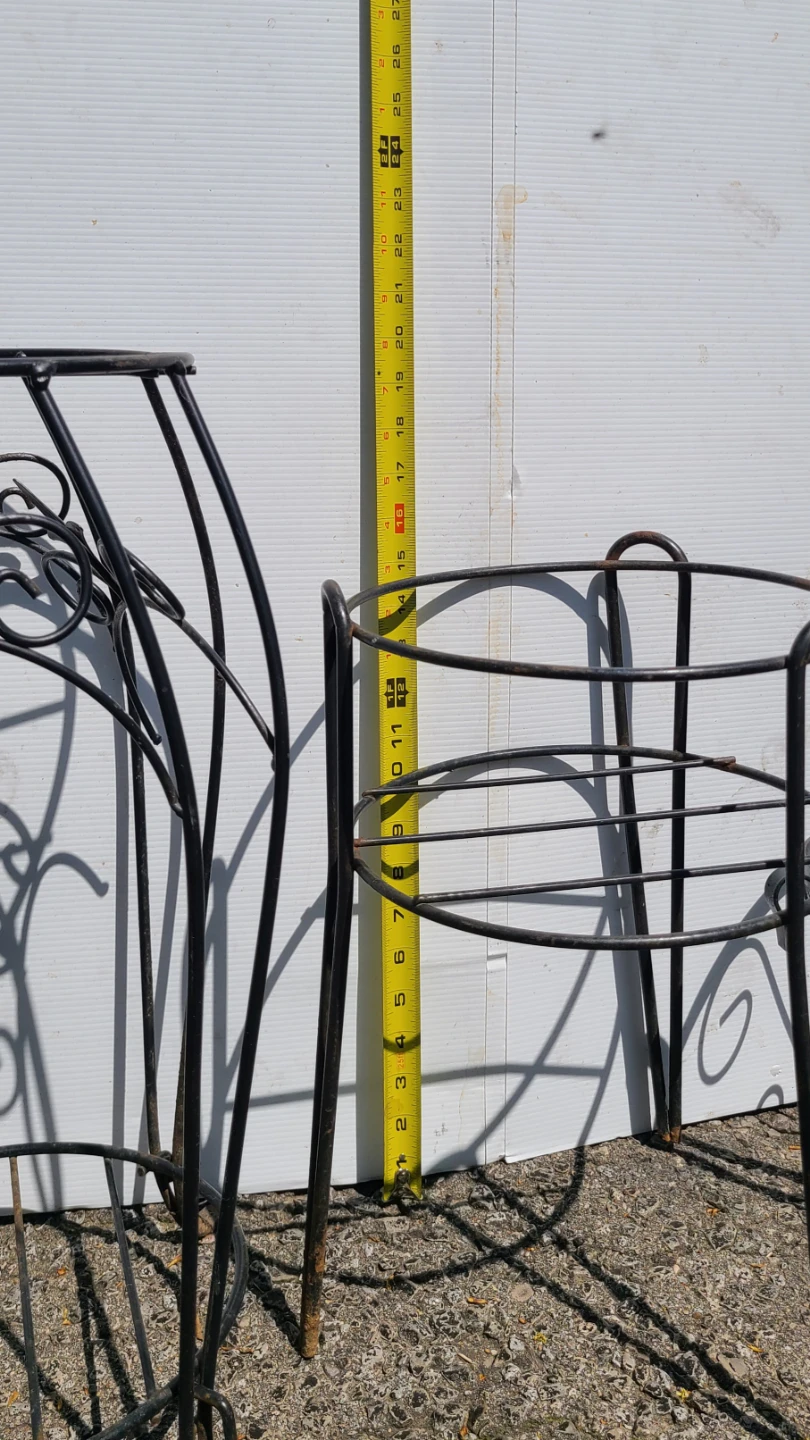 3 Iron / Metal Plant Stands - Great for Outdoor Decor - photo 4