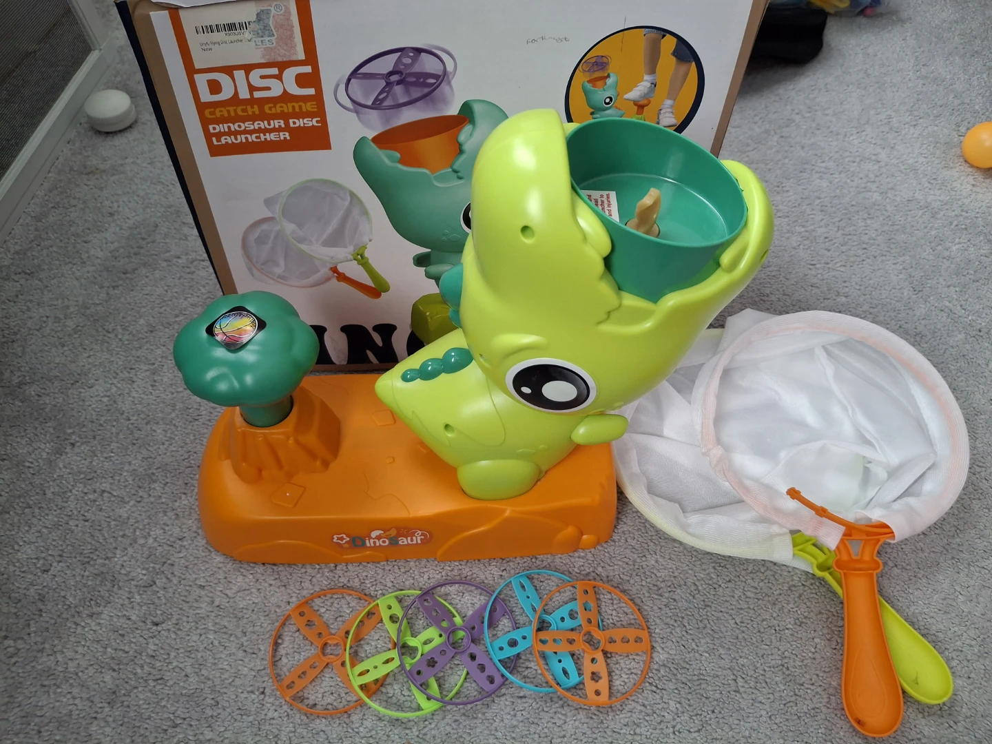 Dinosaur Disc Launcher Catch Game