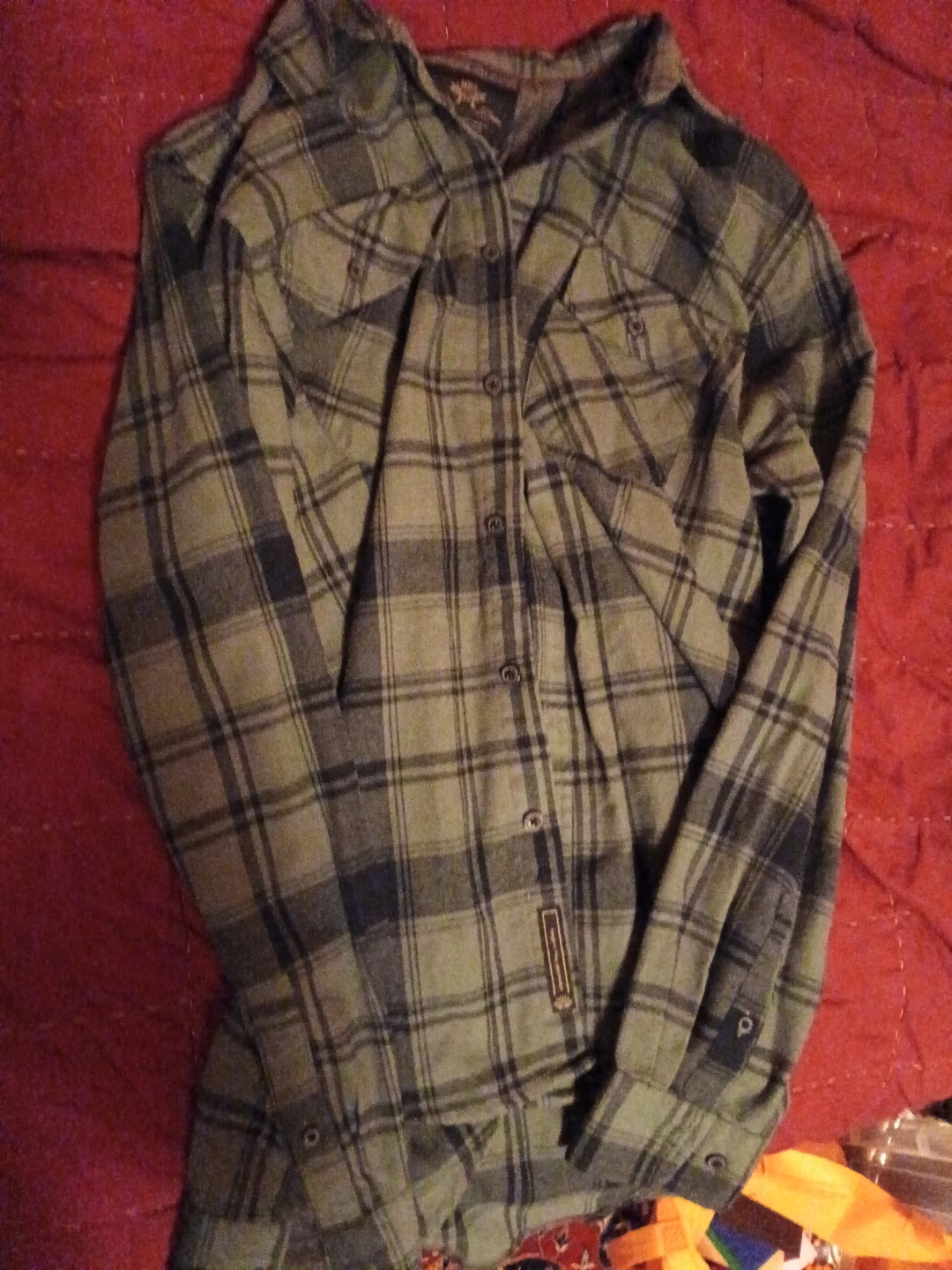 Mbx Plaid Flannel Shirt Men's Green/Black Size m - photo 2