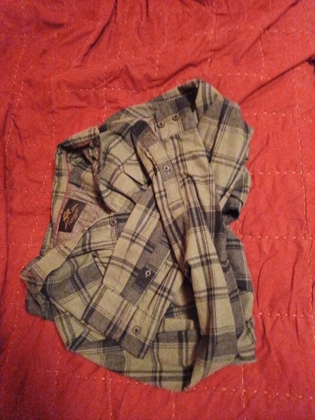 Mbx Plaid Flannel Shirt Men's Green/Black Size m - photo 3