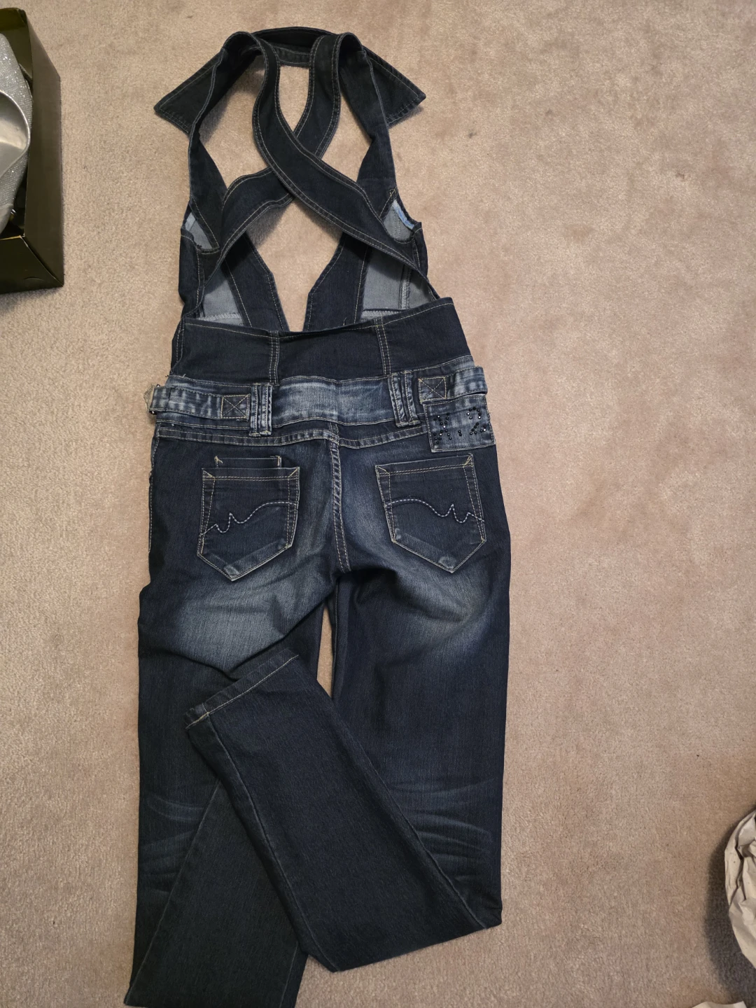 Women's Denim Overalls Size S - photo 2