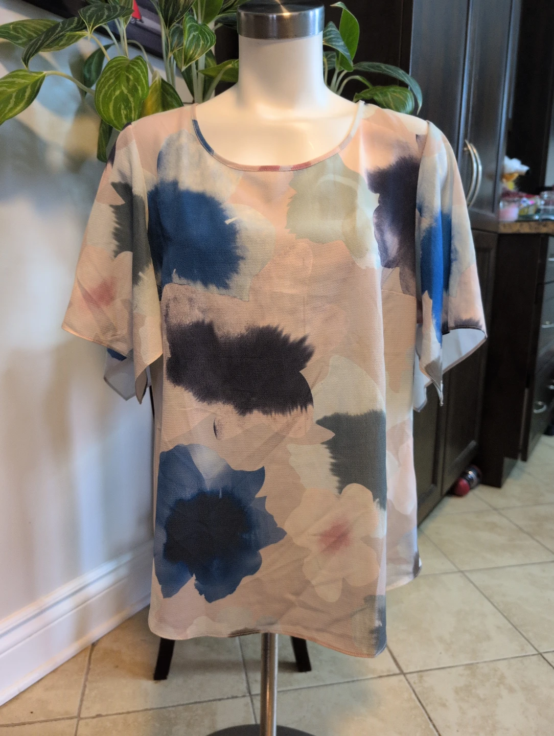 Cleo Women's Floral Print Blouse - Size M