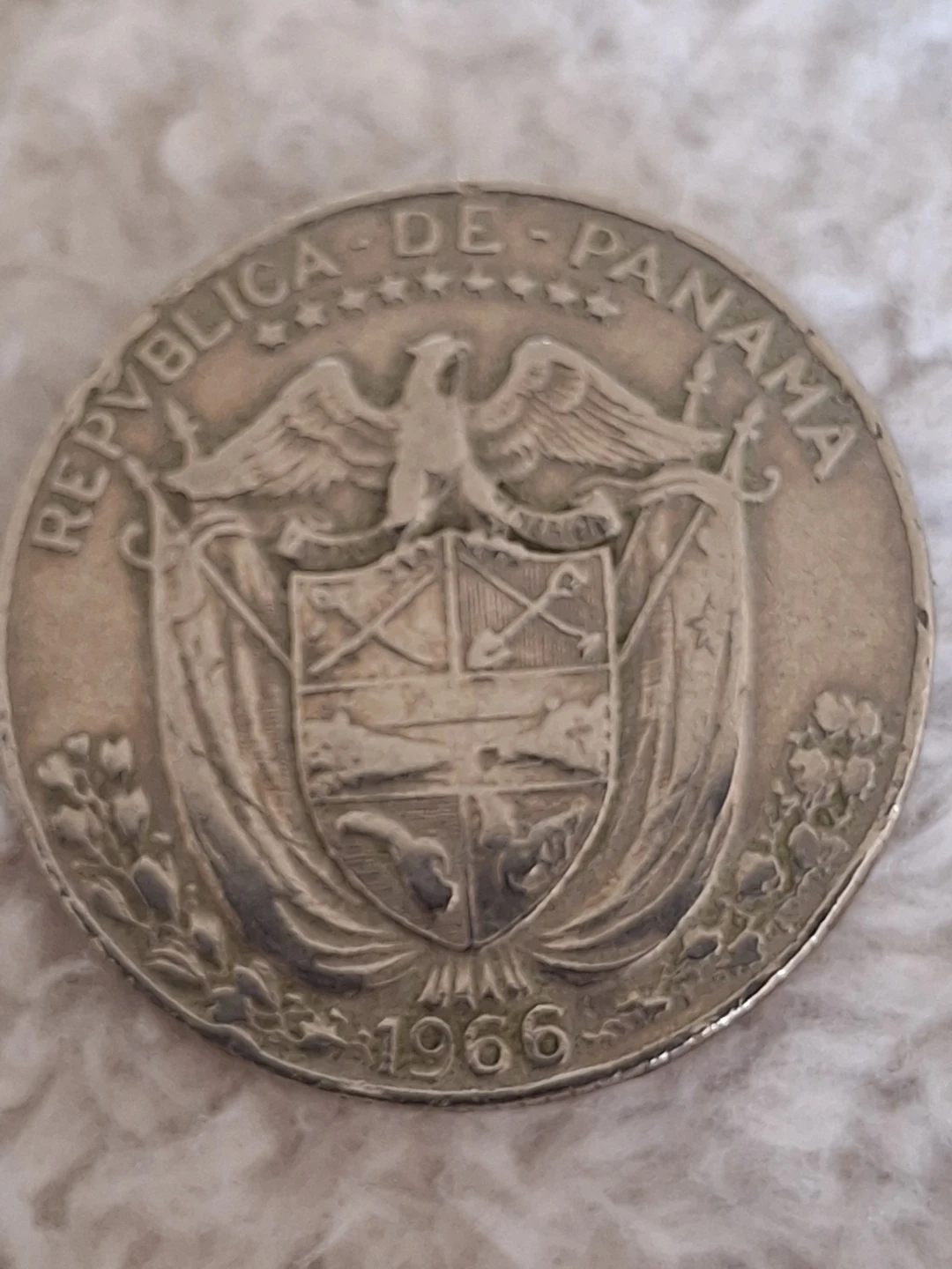 Panama 1/4 Balboa Coin - 1966 - photo 2