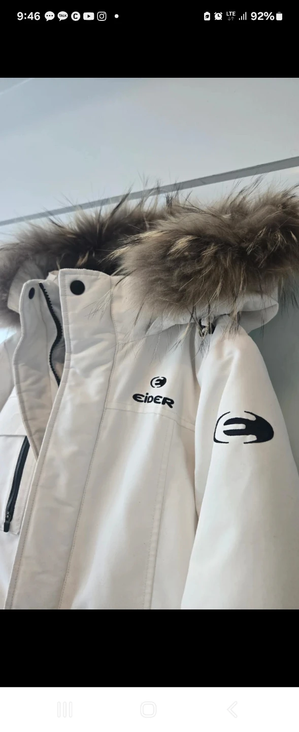 Eider Down Parka Jacket with Fur Hood - photo 2