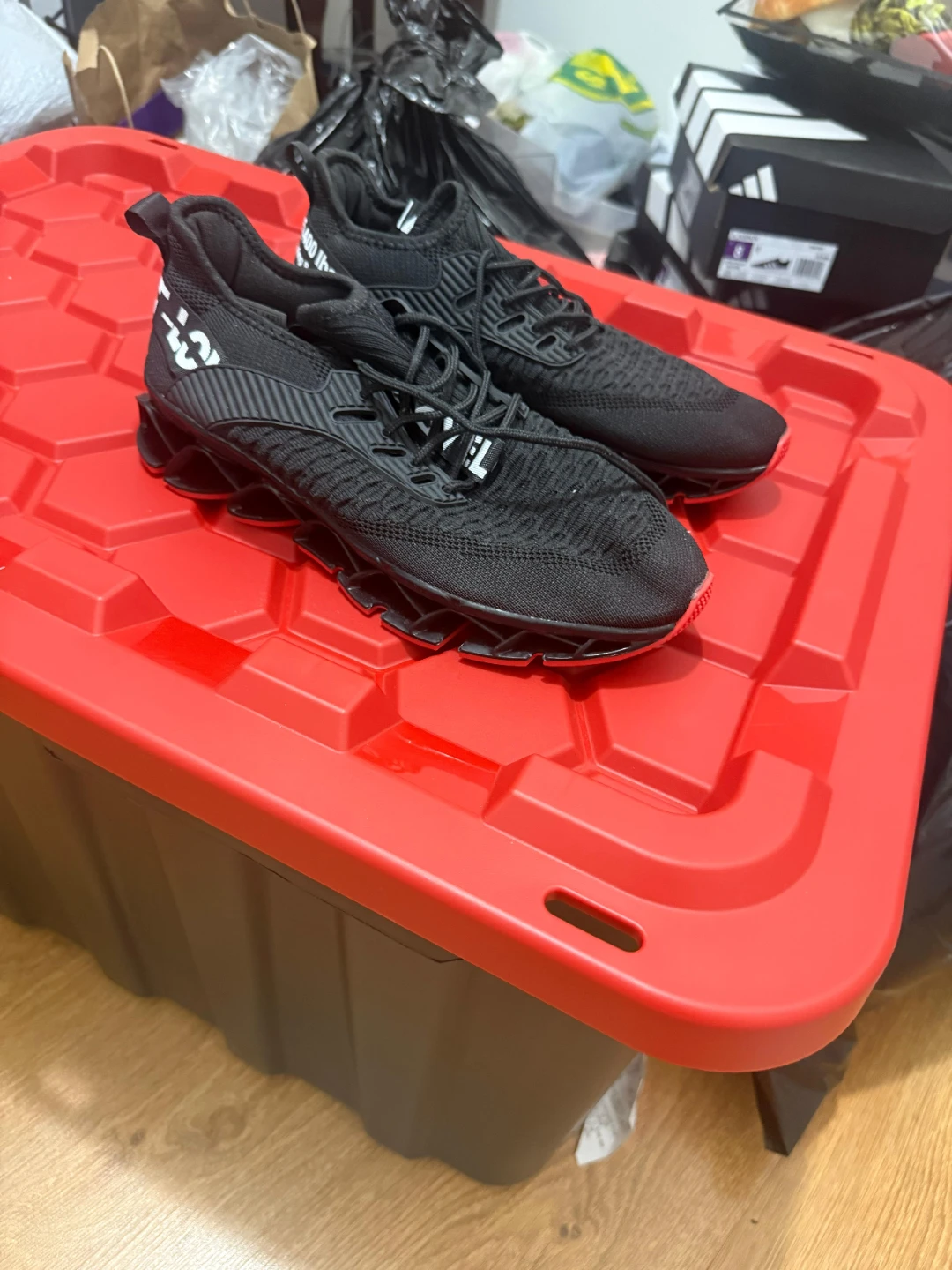 Men's Black Athletic Height Shoes Not Worn Didn't fit