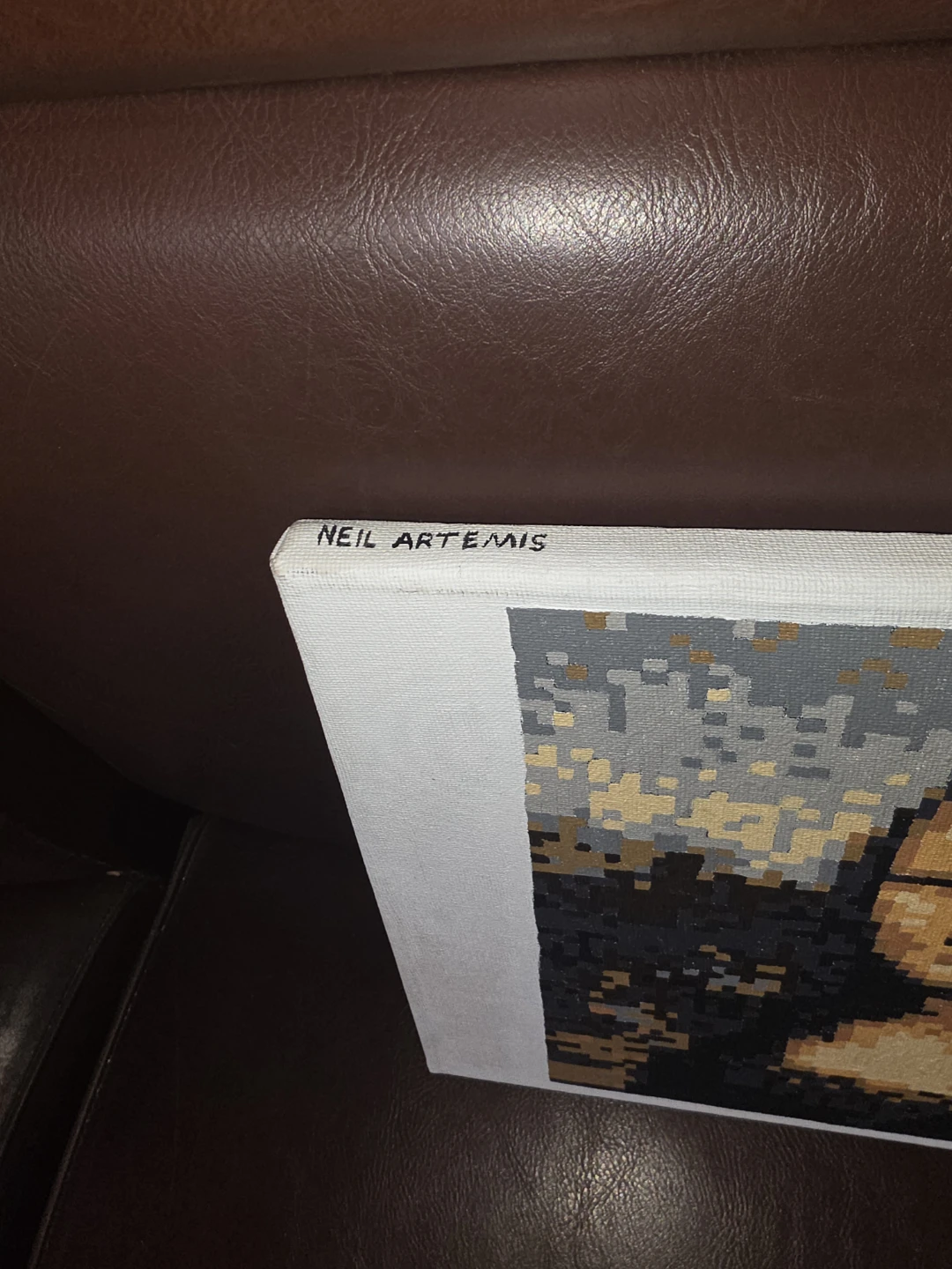 Pixelated Mona Lisa Canvas Art - photo 2