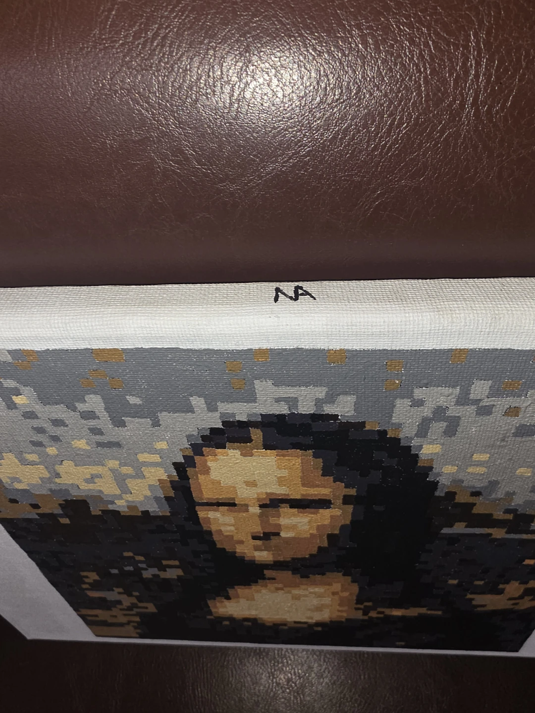 Pixelated Mona Lisa Canvas Art - photo 3