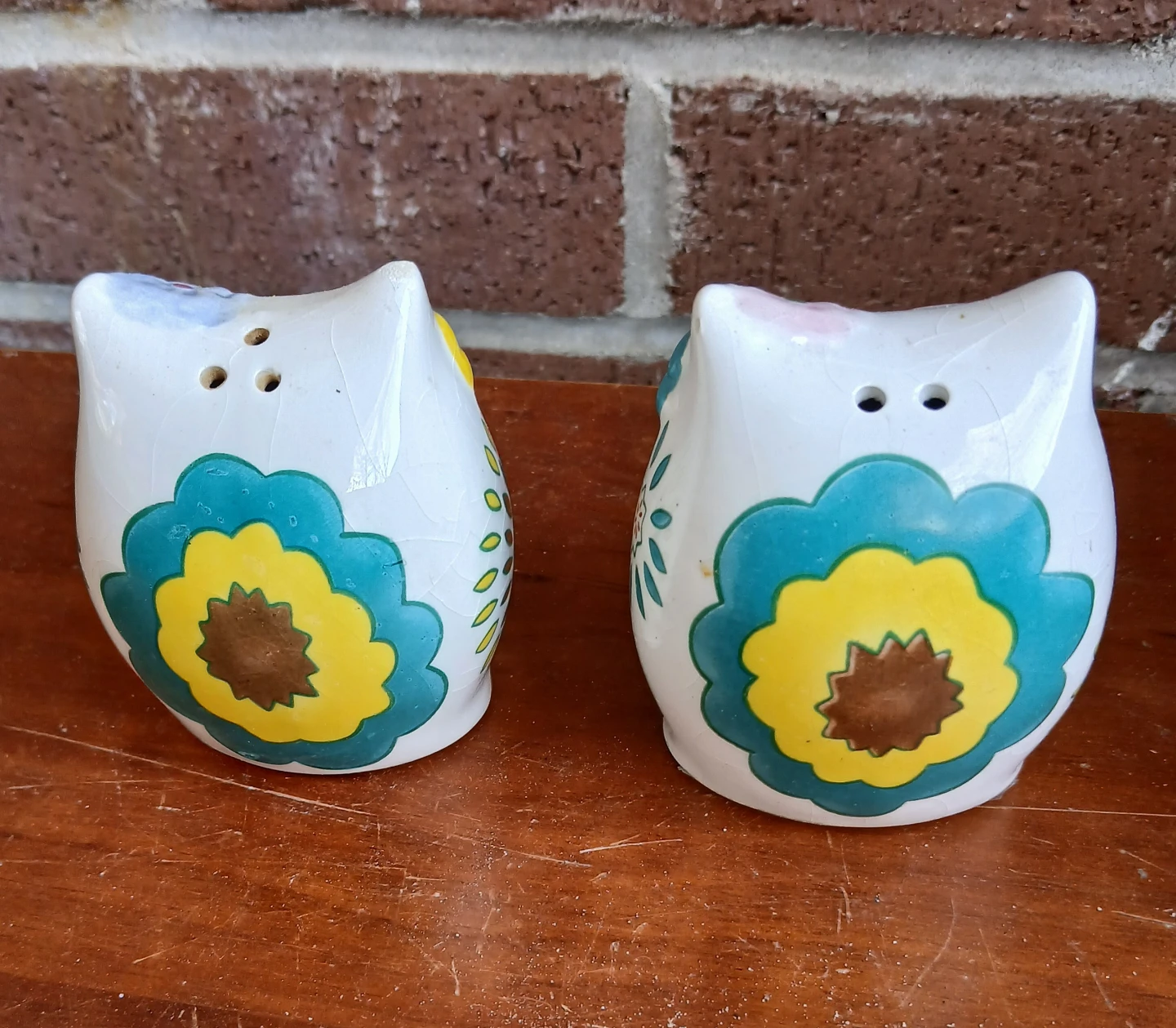 Ceramic Owl Salt and Pepper Shakers - photo 2