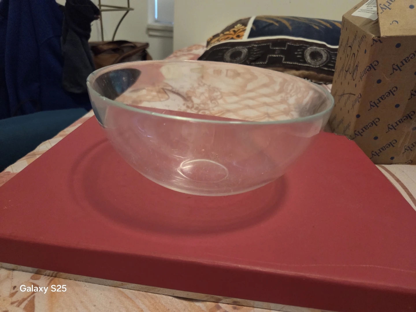 Large Clear Glass Serving Bowl - photo 4