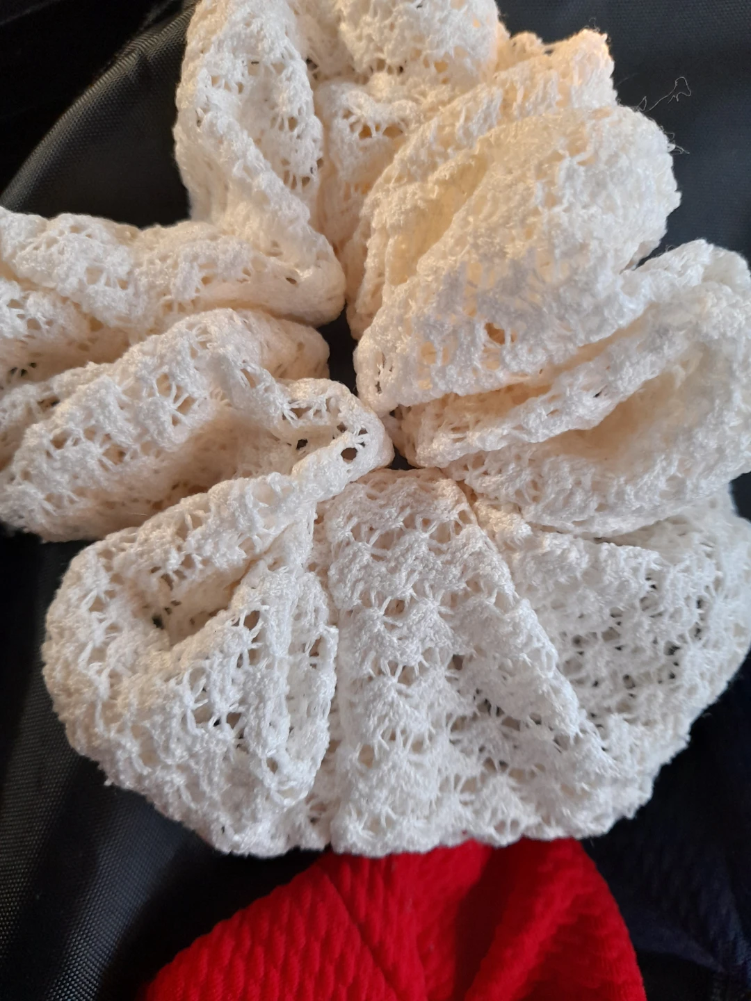 Set of 3 Scrunchies - Blue, Pink, White - photo 3