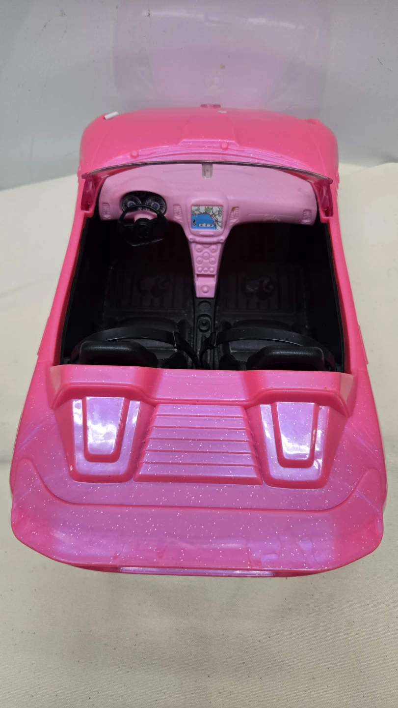 Barbie Pink Glitter Convertible Toy Car - photo 4