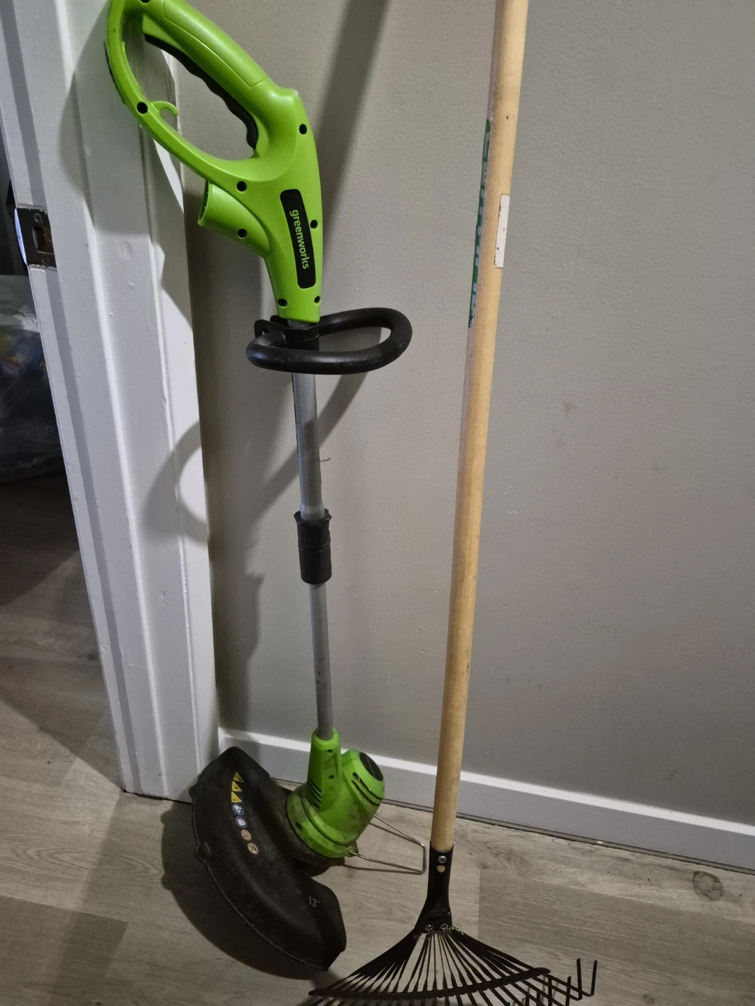 Greenworks String Trimmer and Rake