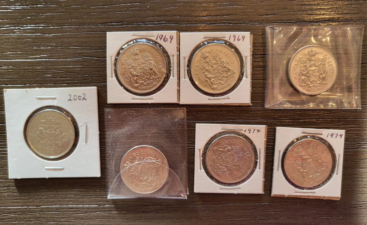 Collection of Canadian 50 Cent Coins